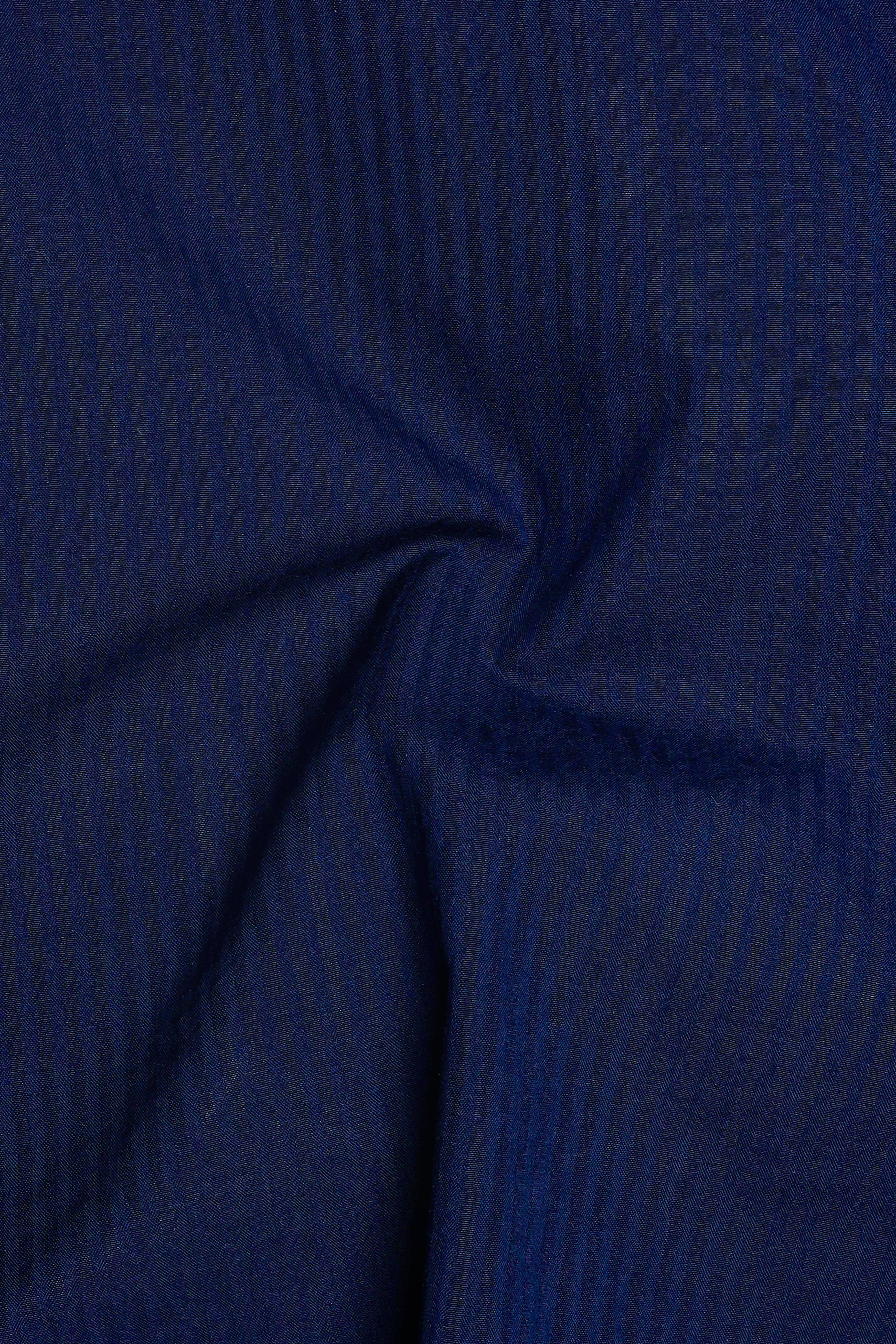 Mirage Blue Dobby Textured Premium Cotton Boxer