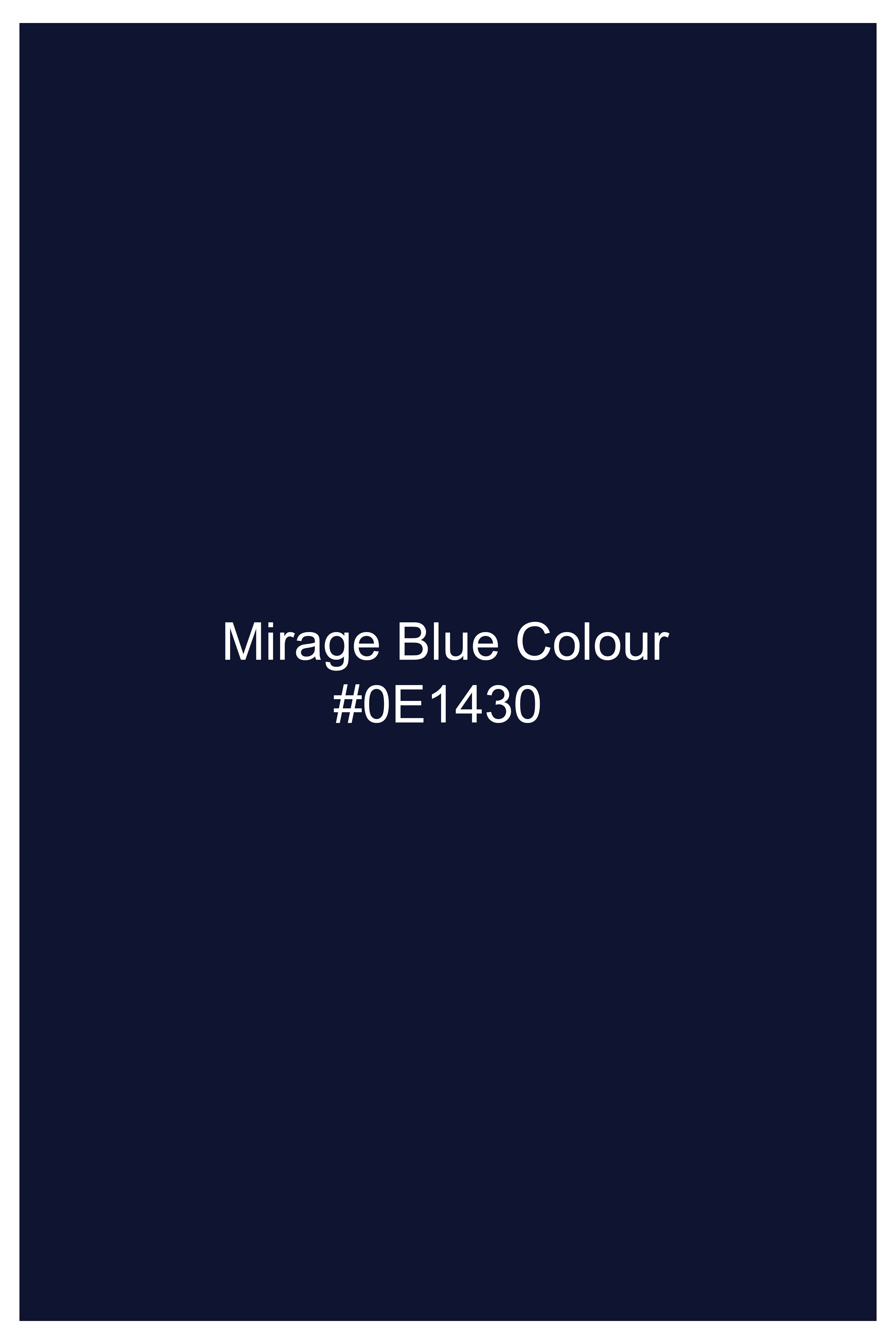 Mirage Blue Dobby Textured Premium Cotton Boxer