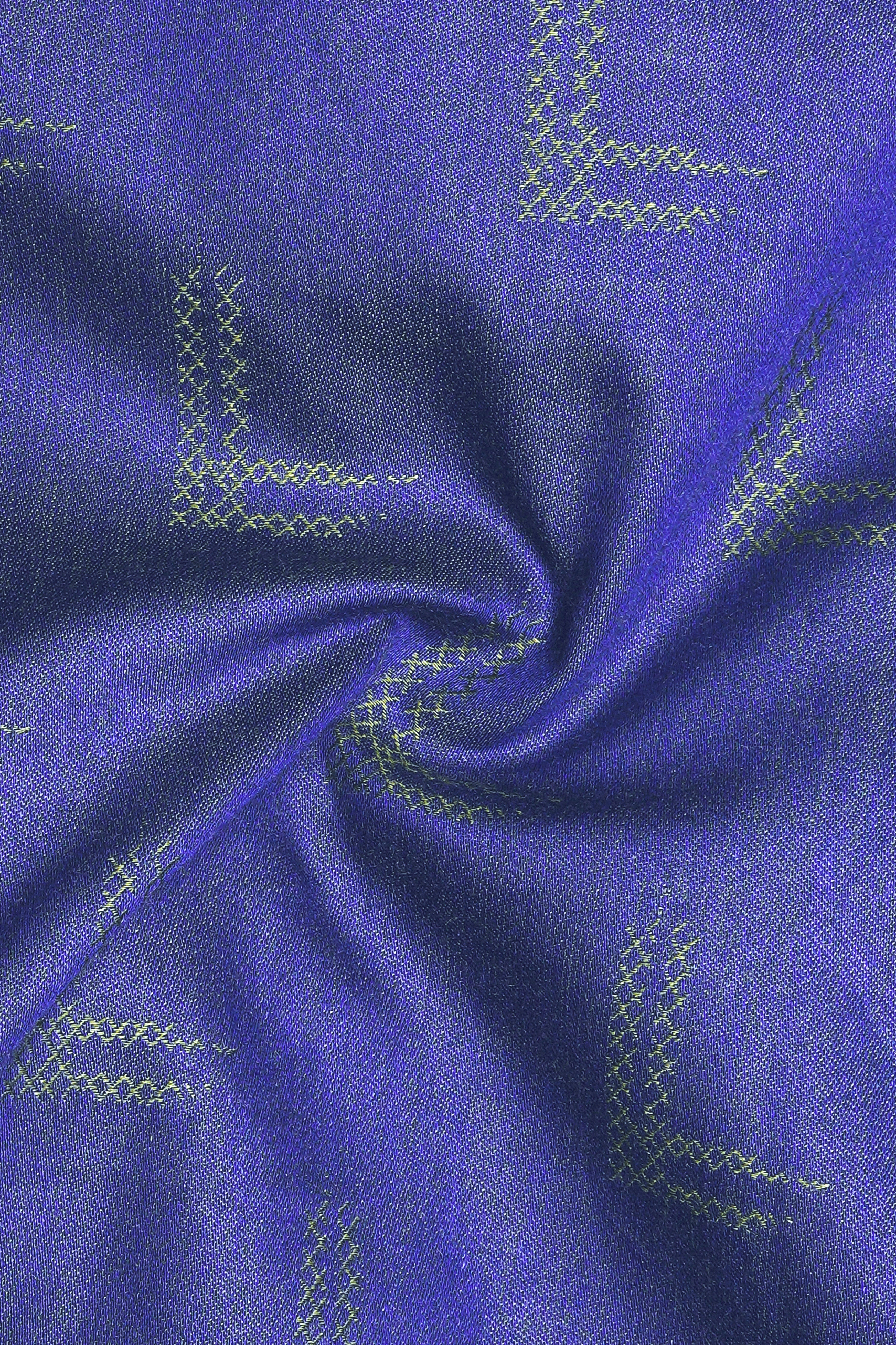 Butterfly Buah Blue and Limed ash Green Printed Jacquard Cotton Boxer