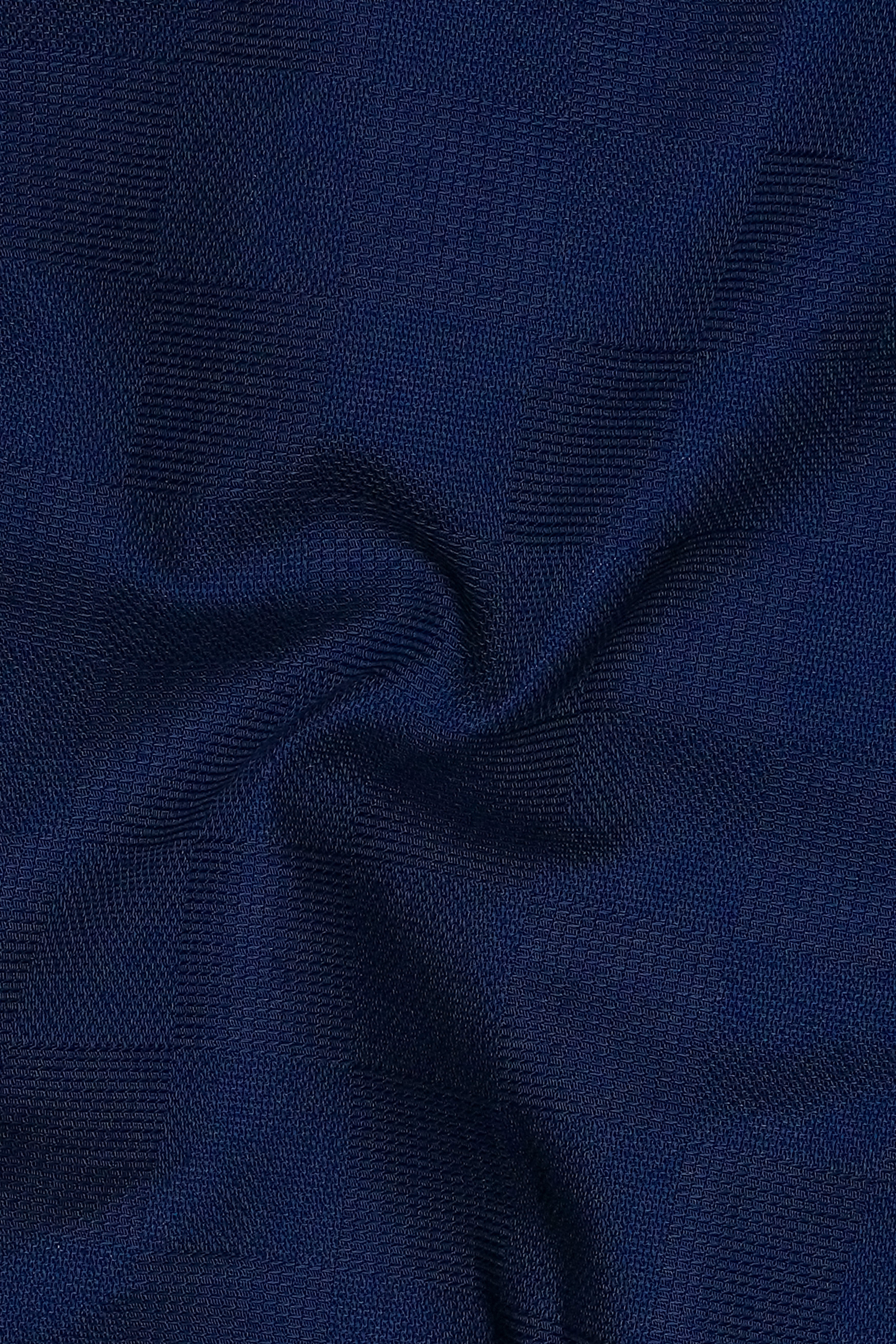 Deep Cove Blue Dobby Textured Premium Cotton Boxer