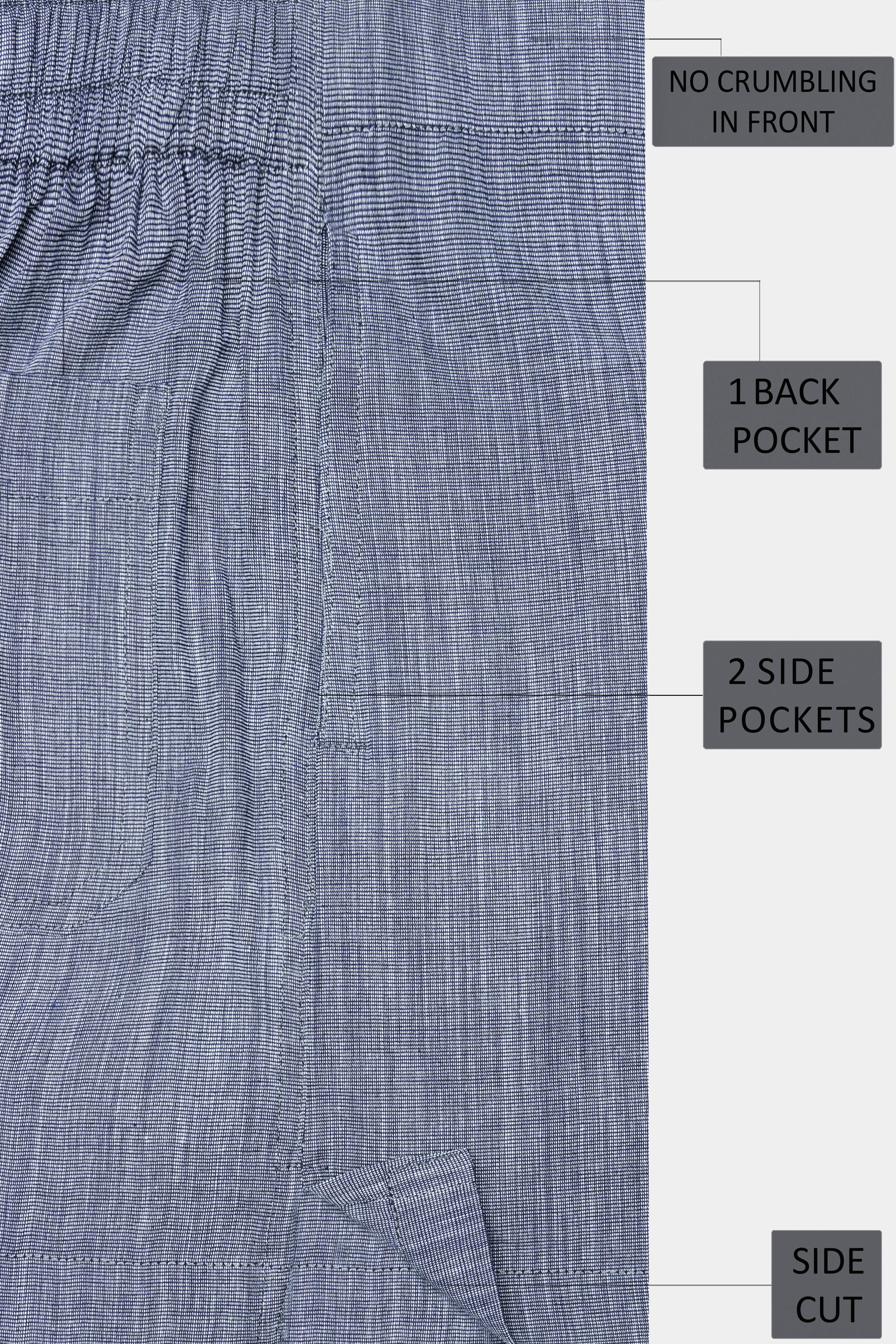 Steal Gray Solid Chambray Cotton Boxer