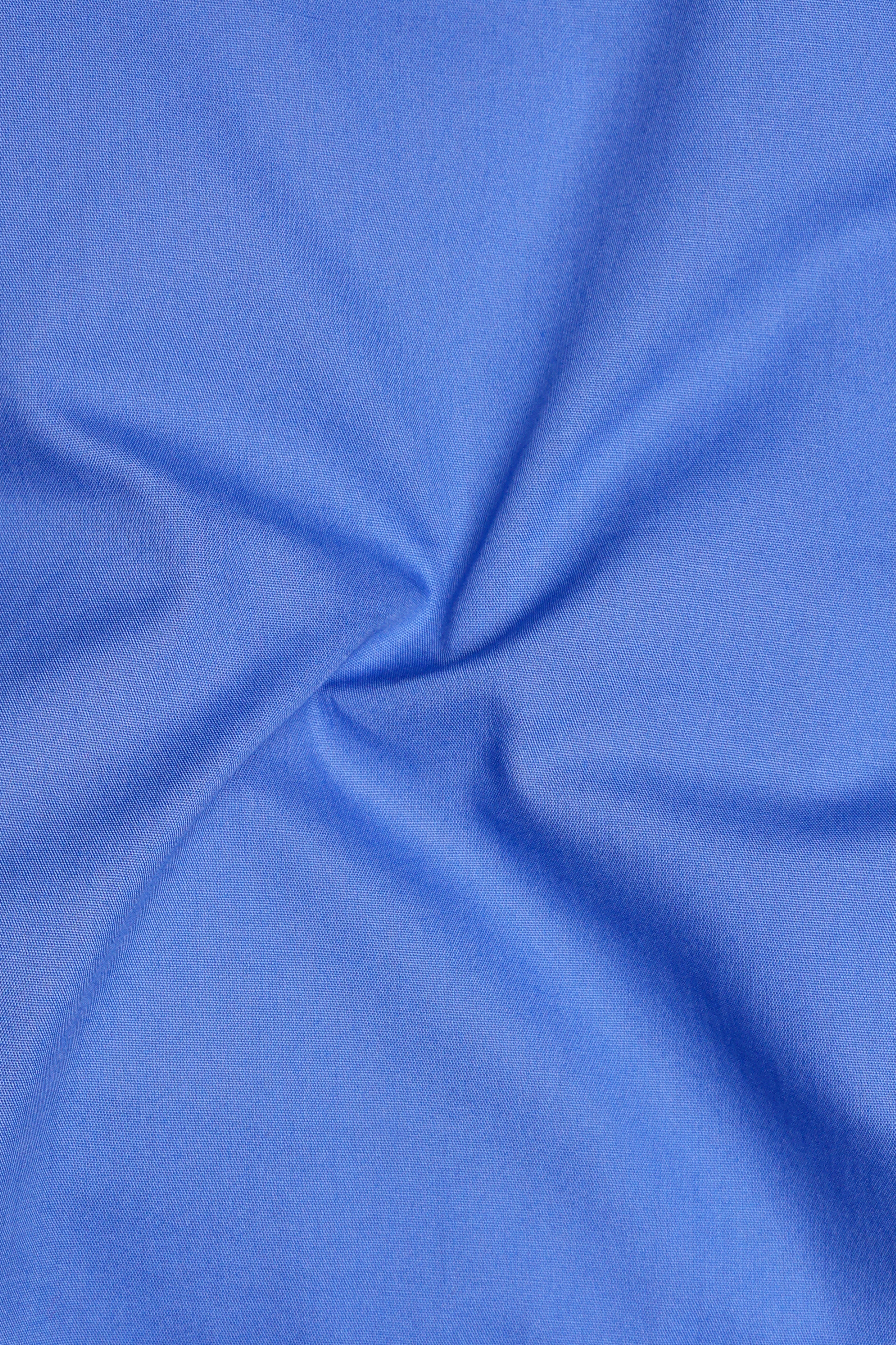 Silk Blue Plain Solid Poplin Premium Cotton Boxer