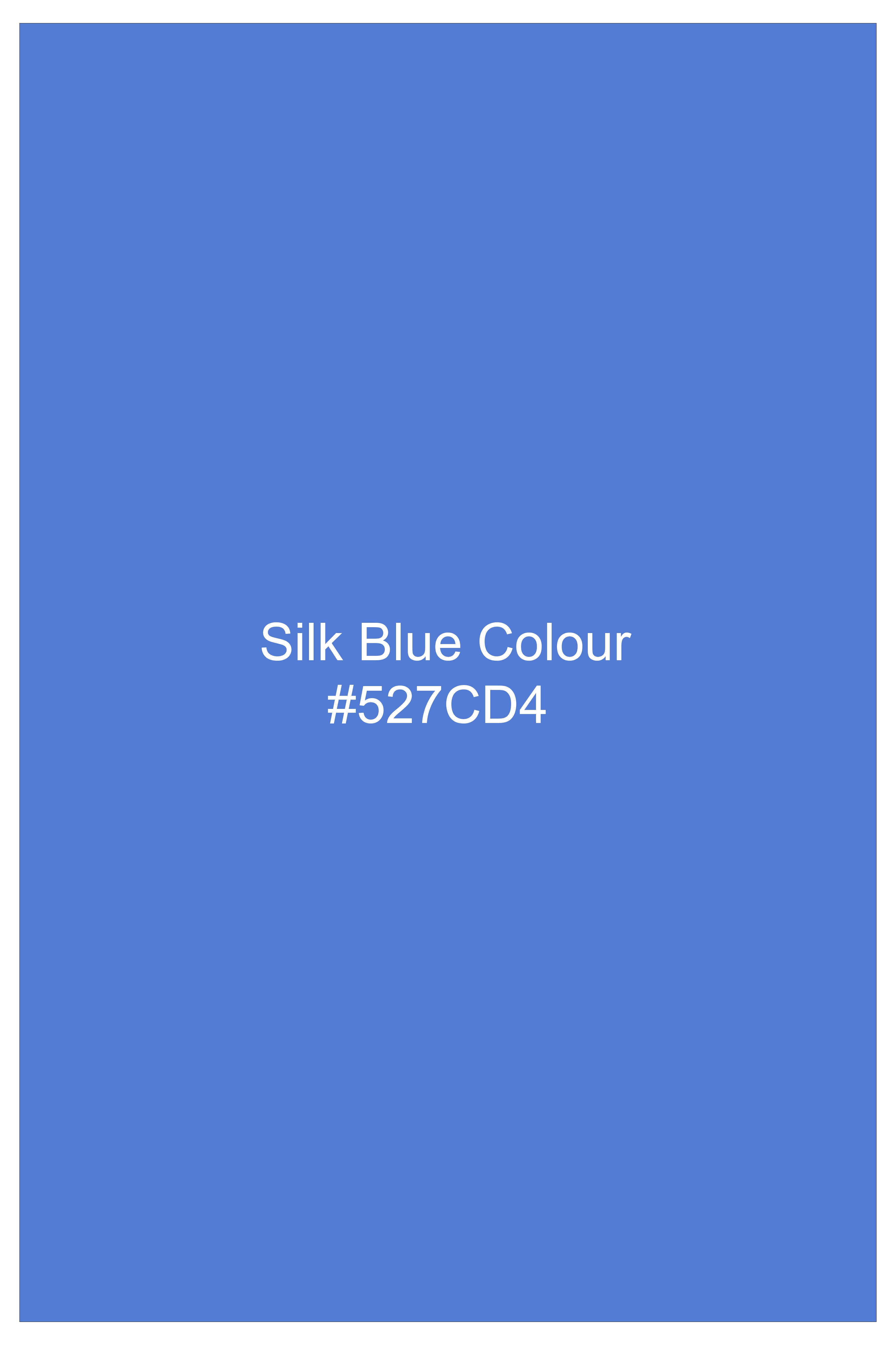 Silk Blue Plain Solid Poplin Cotton Boxer
