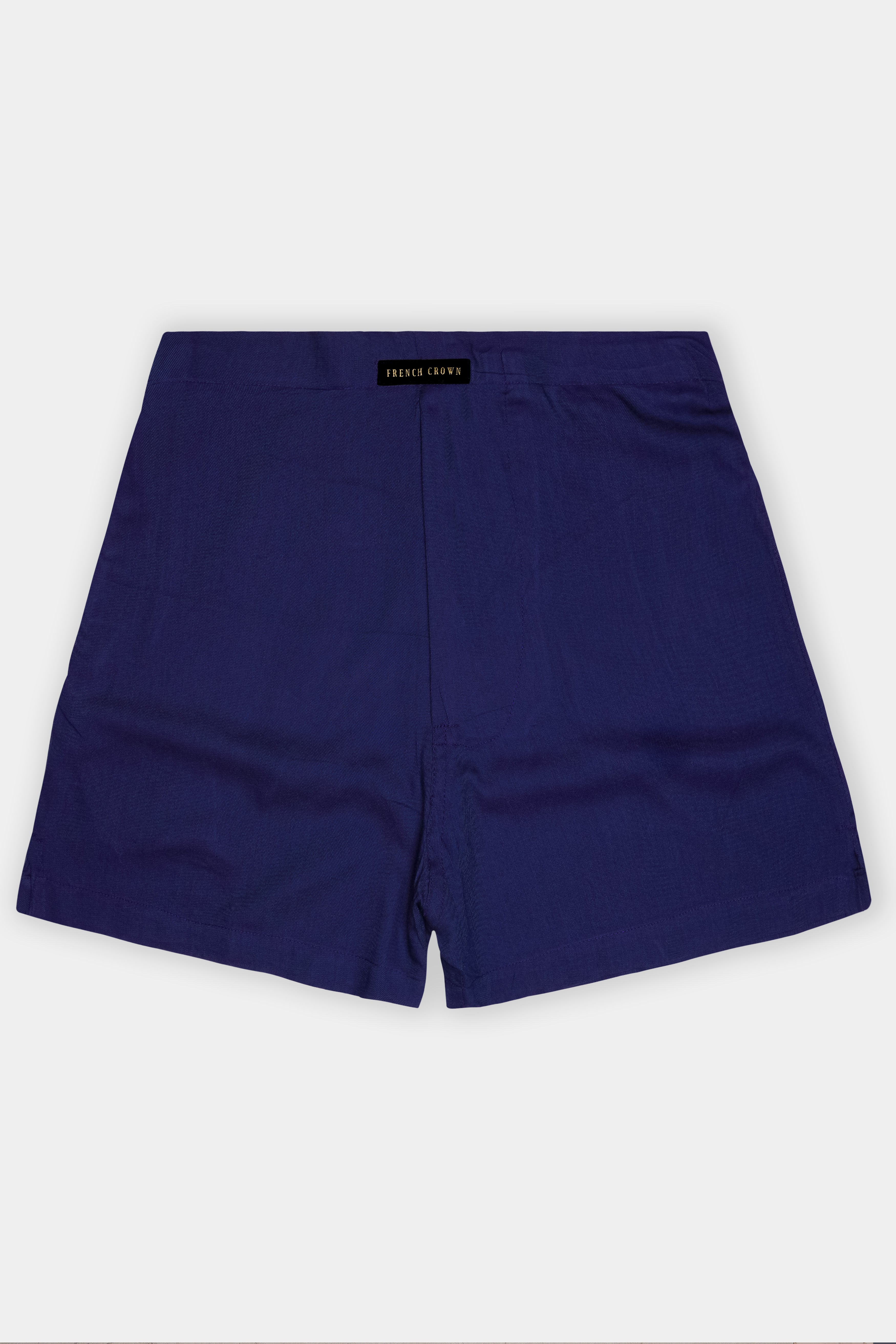 Bunting Blue Solid Twill Premium Cotton Boxer