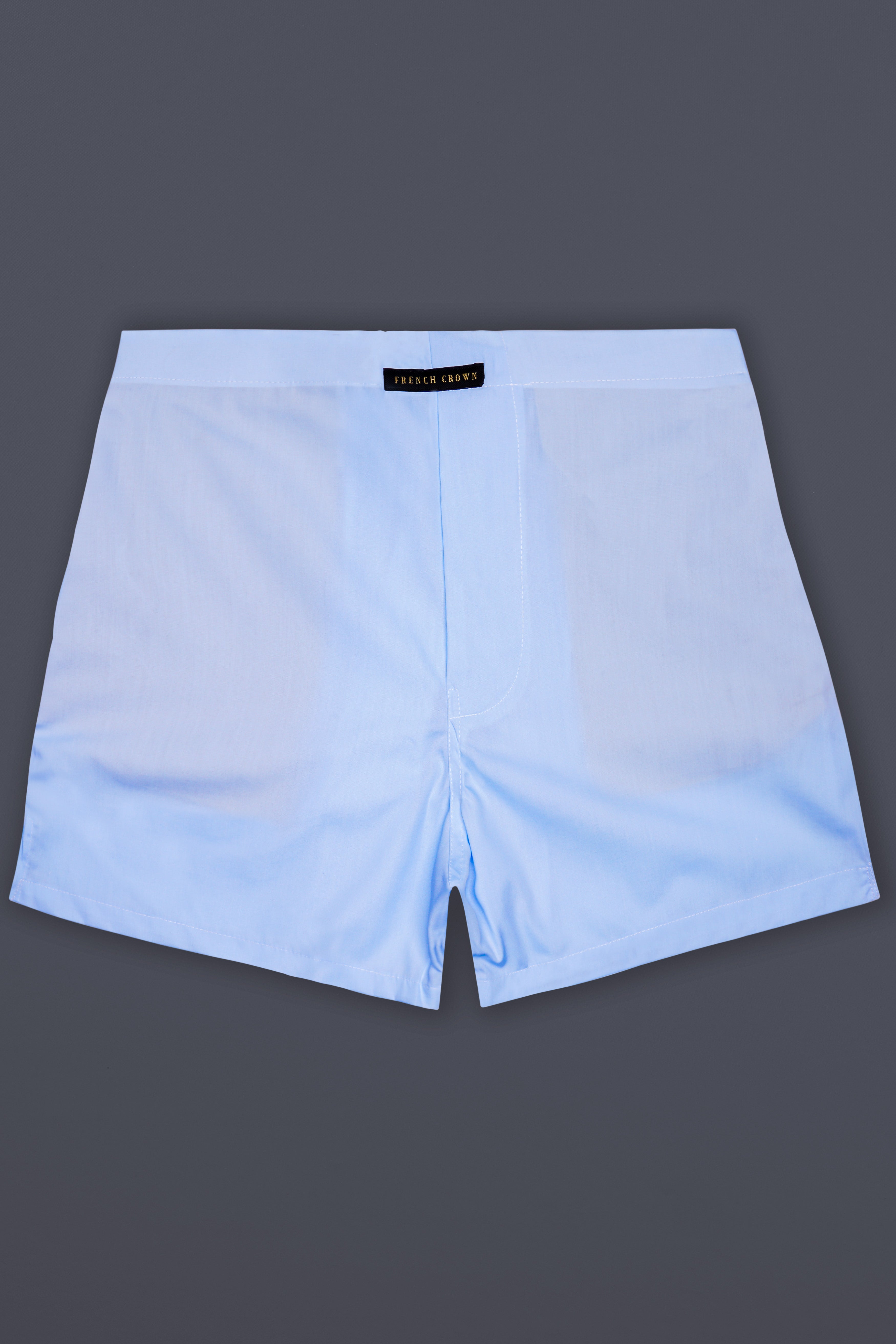 Perano Blue Solid Super Soft Premium Cotton Boxer