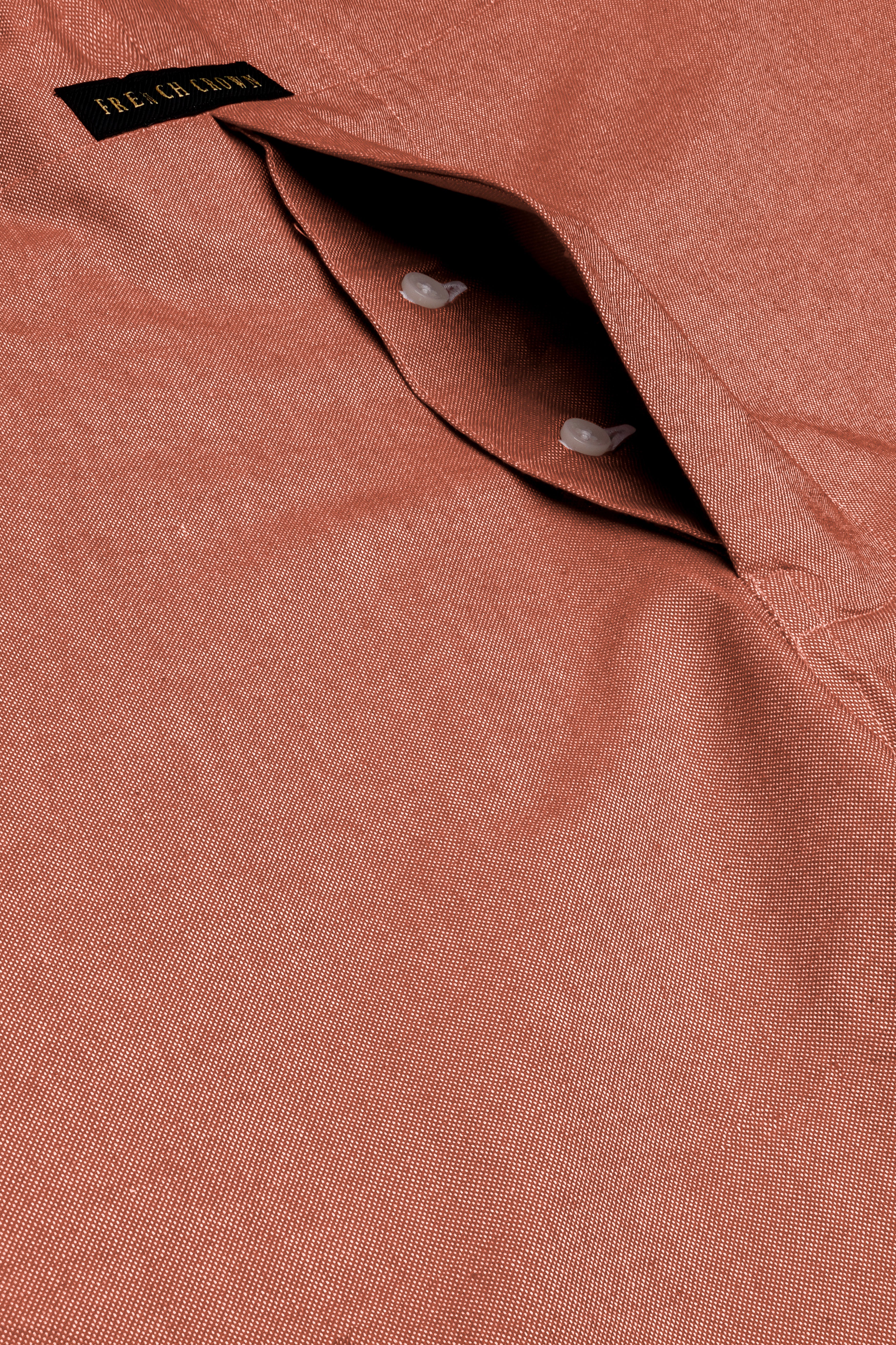 Rustline-Santa Fe Orange Solid Oxford Premium Cotton Boxer