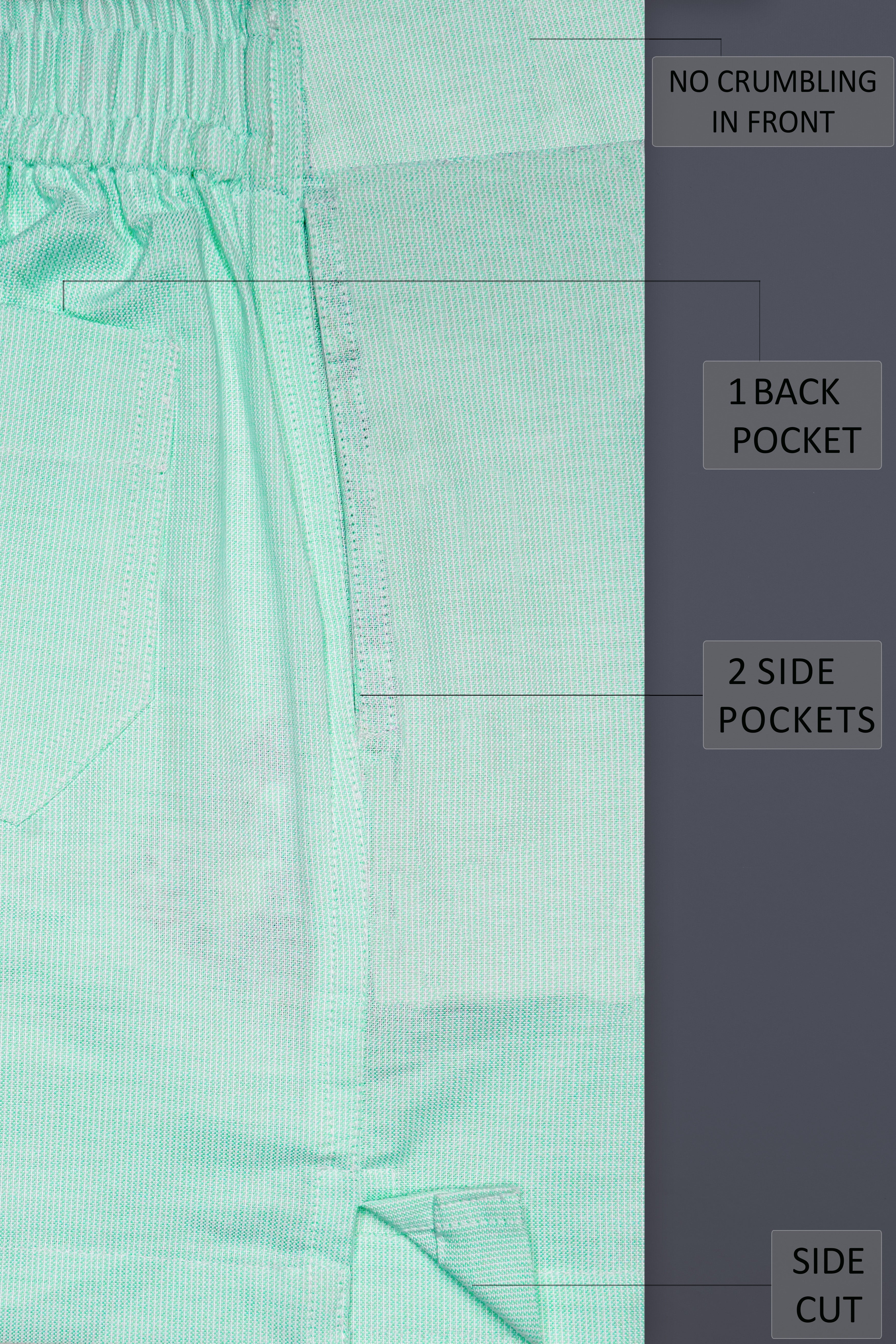 Everleaf-Viridian Green Dobby Textured Premium Giza Cotton Boxer