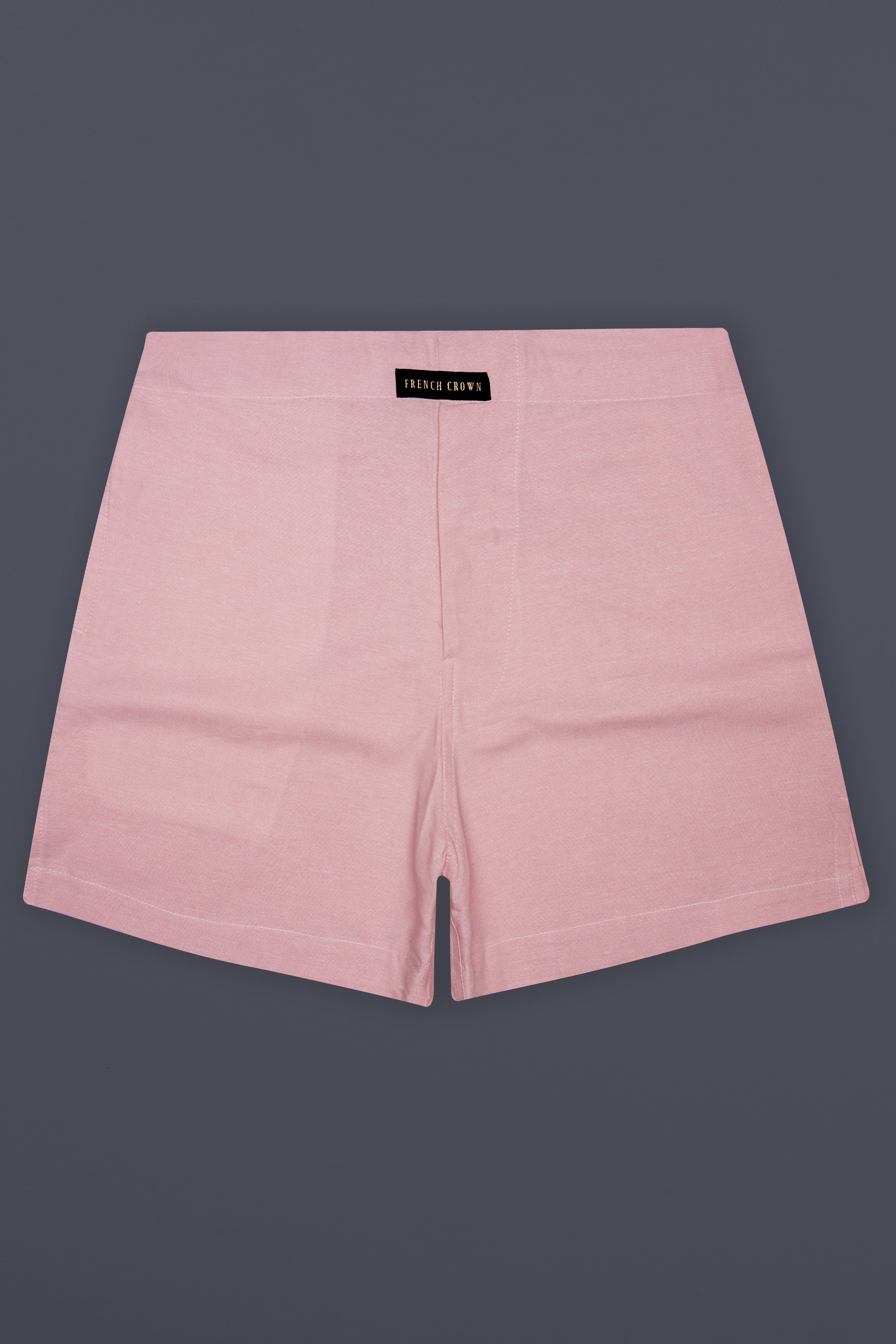 Apricot Fade-Eunry Peach Solid Oxford Premium Cotton Boxer