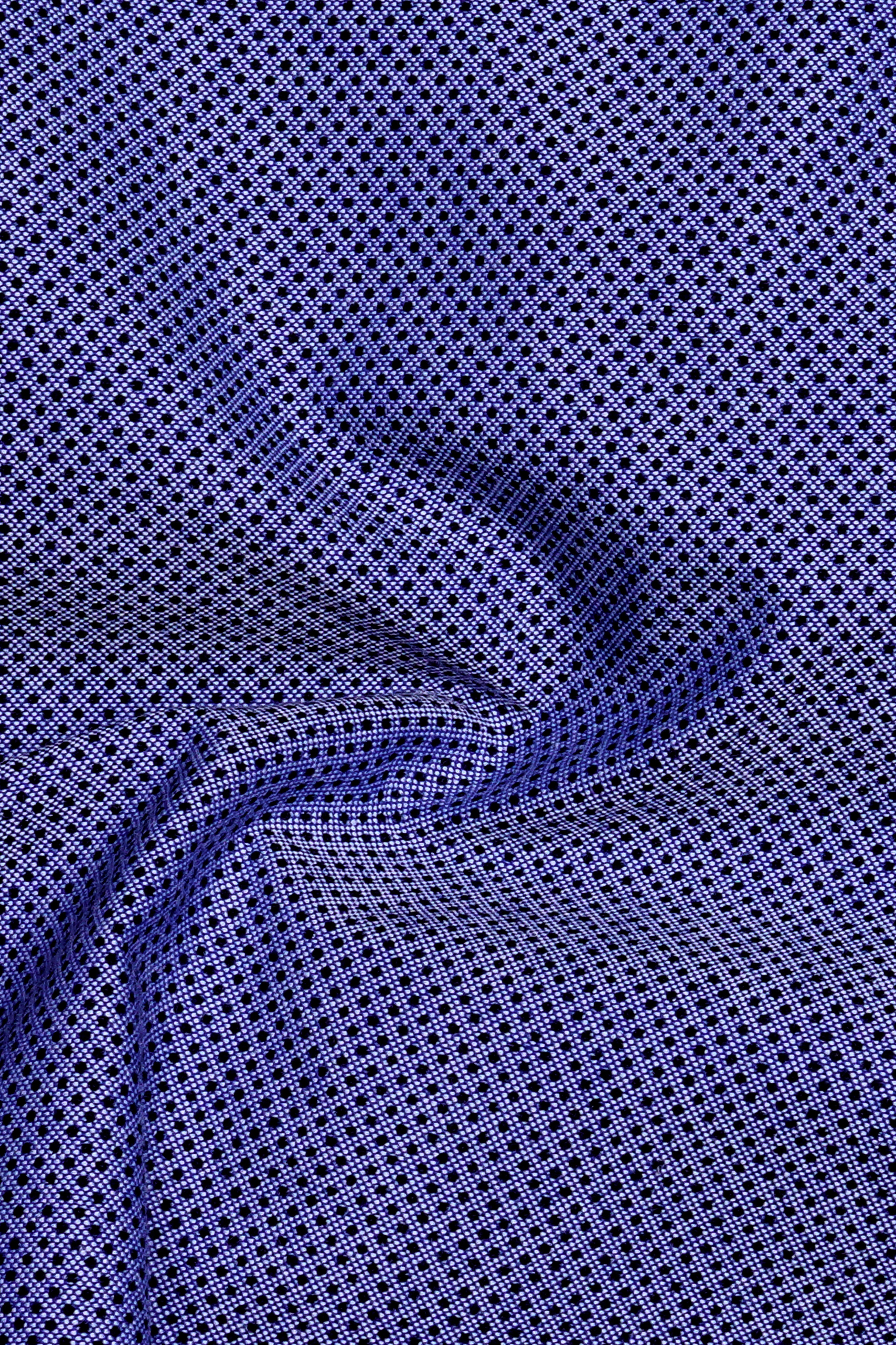 Sapphire-Victoria Blue Dobby Textured Premium Giza Cotton Boxer