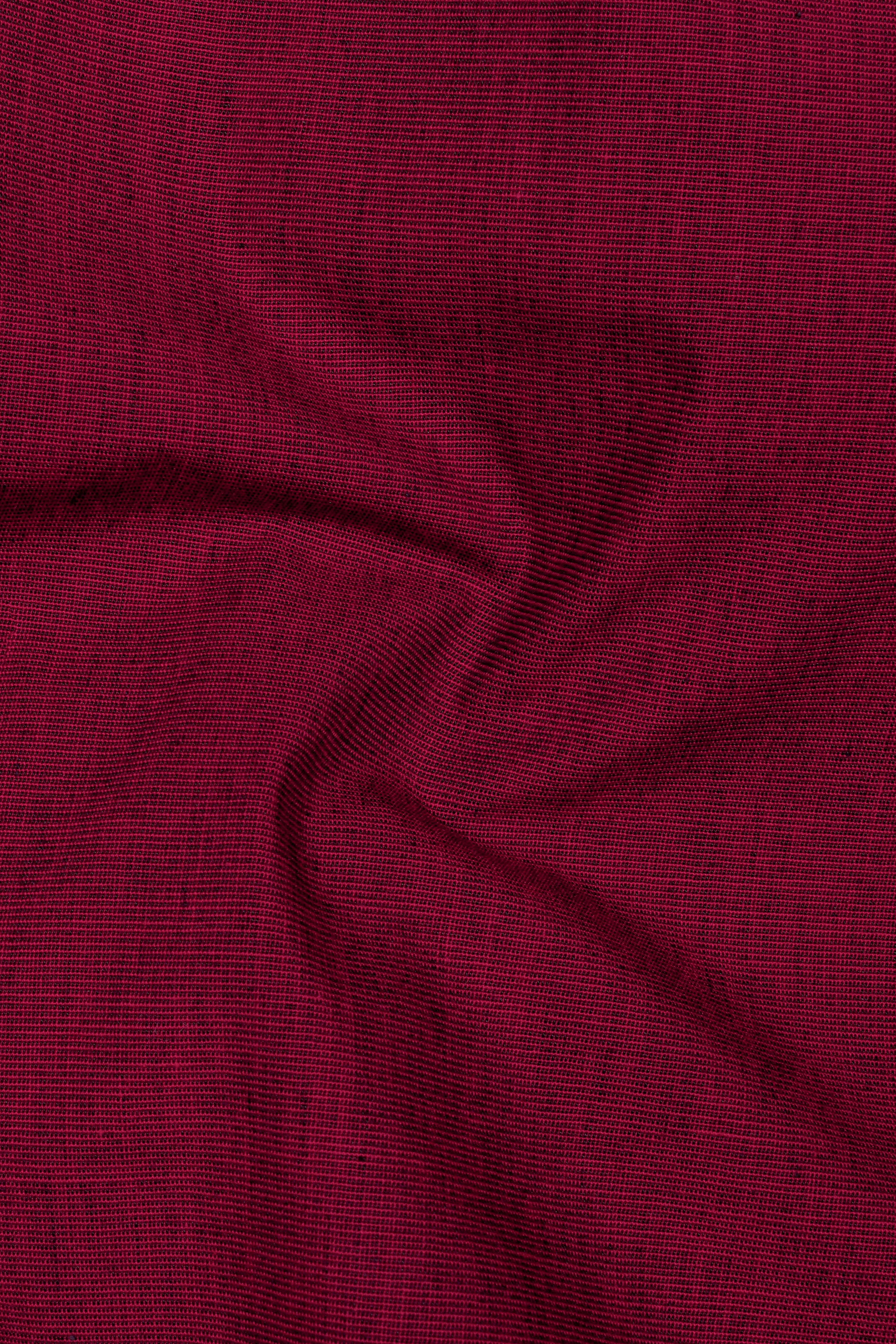 Scarlet-Wine Red Solid Chambray Premium Cotton Boxer