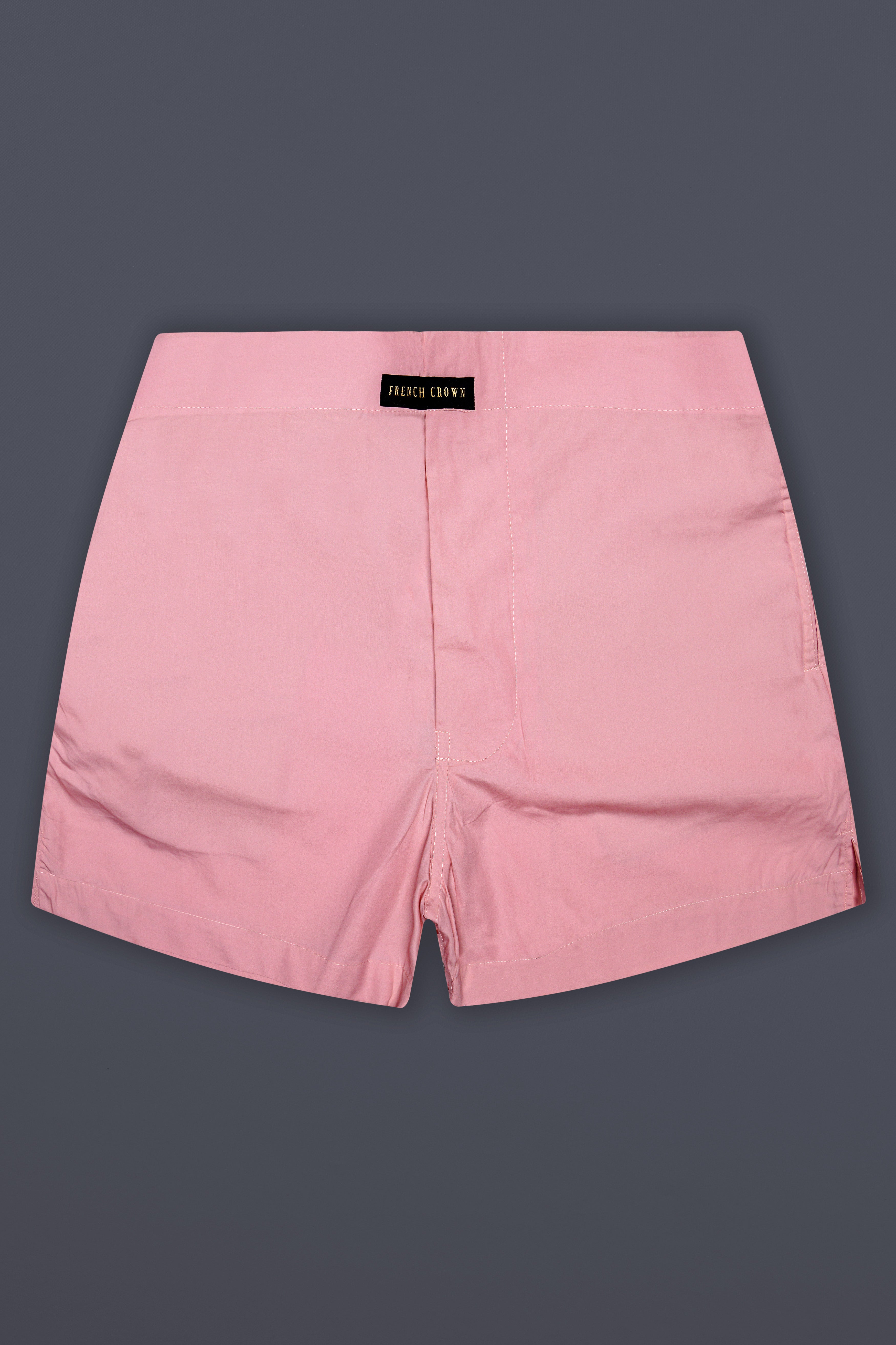 Warm Rose-Wewak Pink Solid Poplin Premium Cotton Boxer
