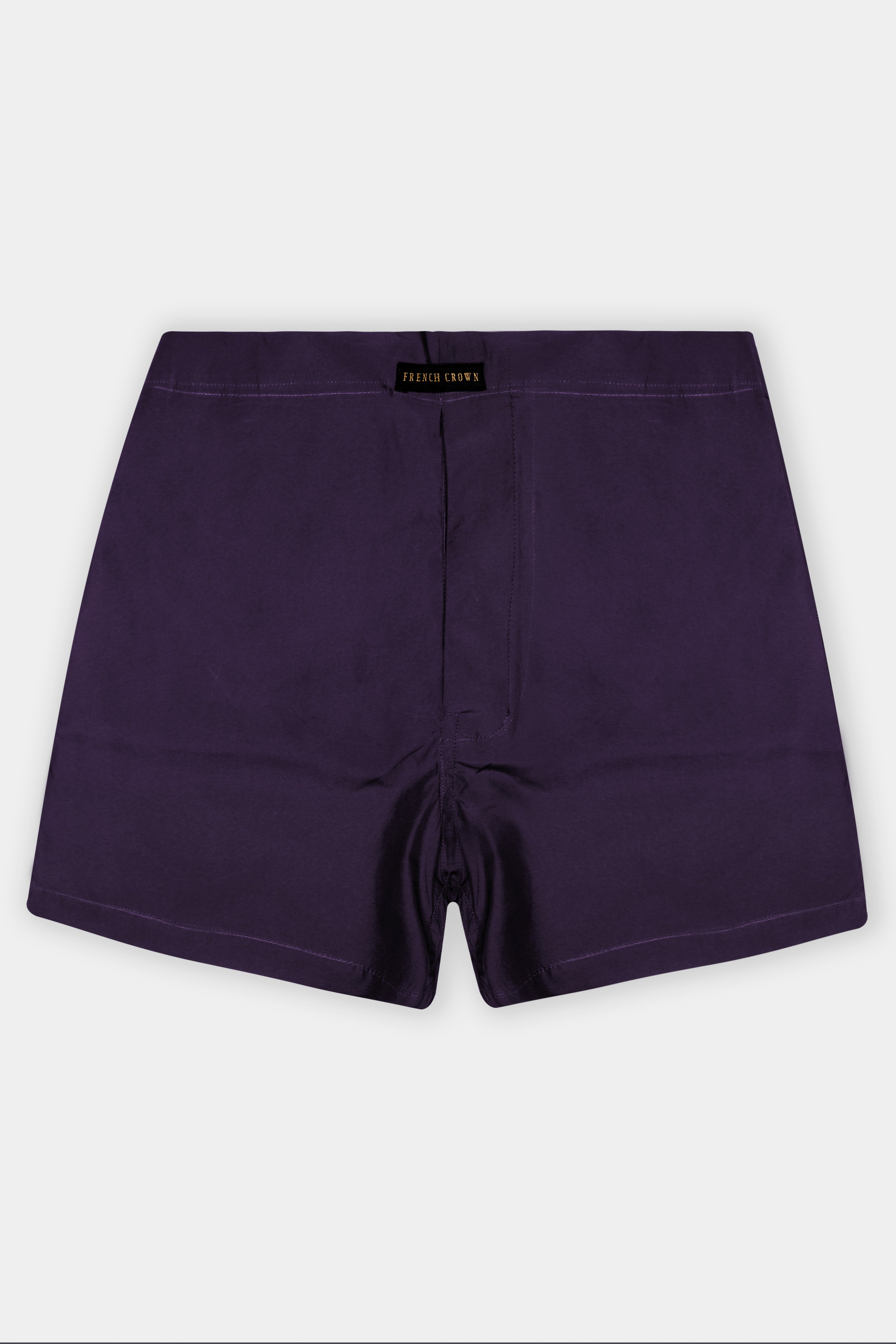 Mulberry-Blackcurrant Purple Solid Premium Cotton Boxer