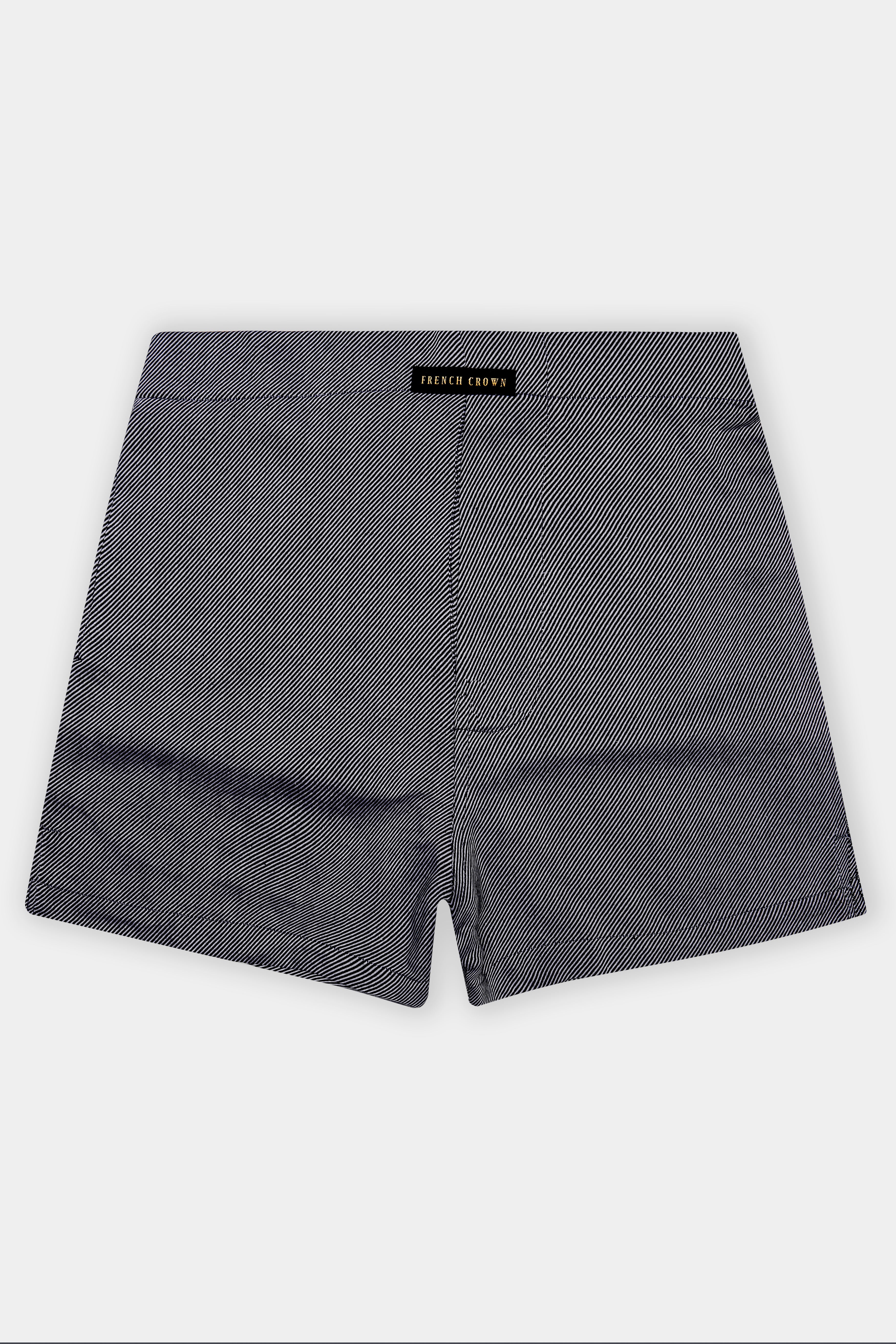 Granite-Iridium Gray Textured Flannel Premium Cotton Boxer
