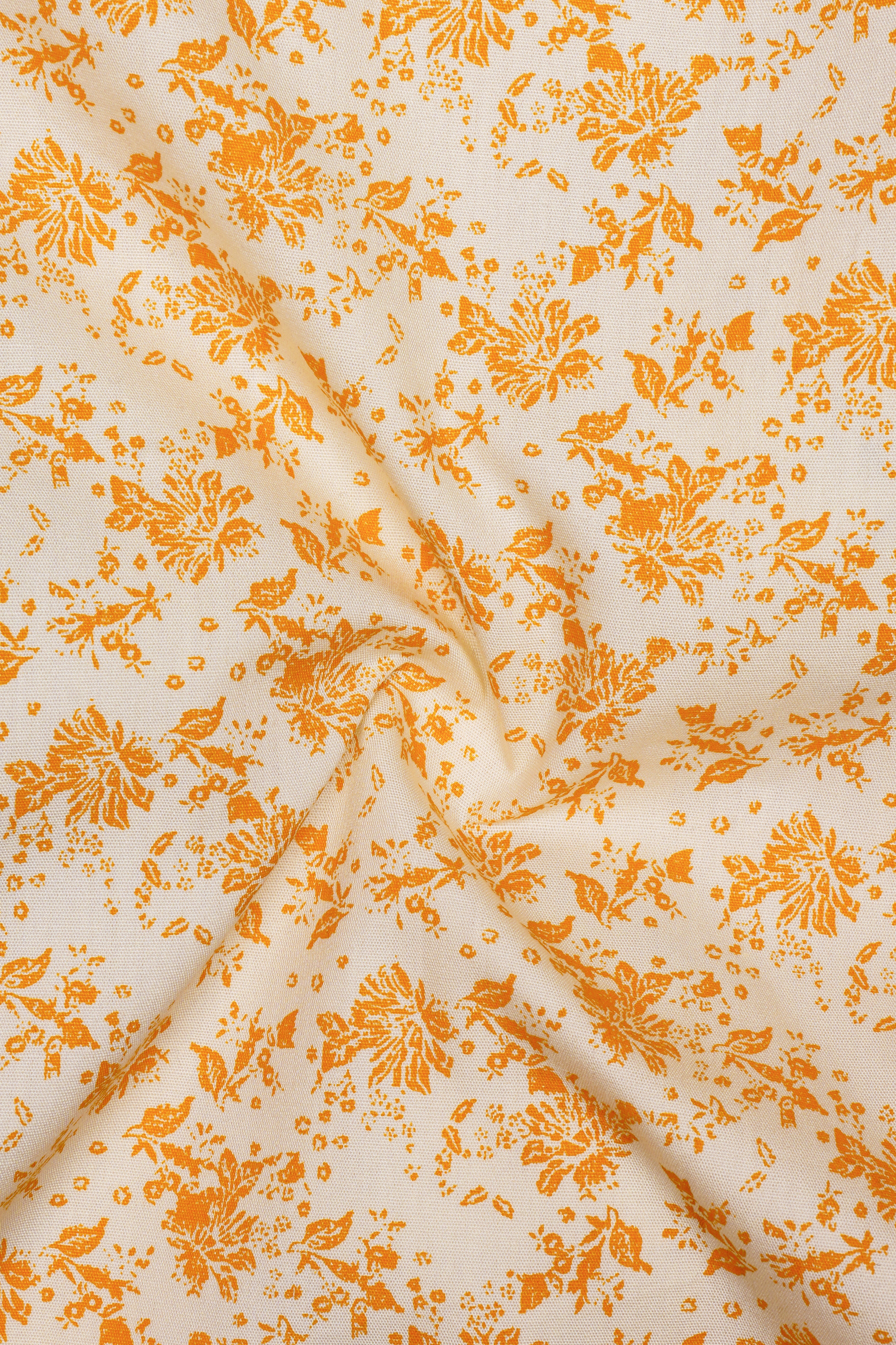 Spiced Citrus-Carrot orange Printed Poplin Premium Cotton Boxer