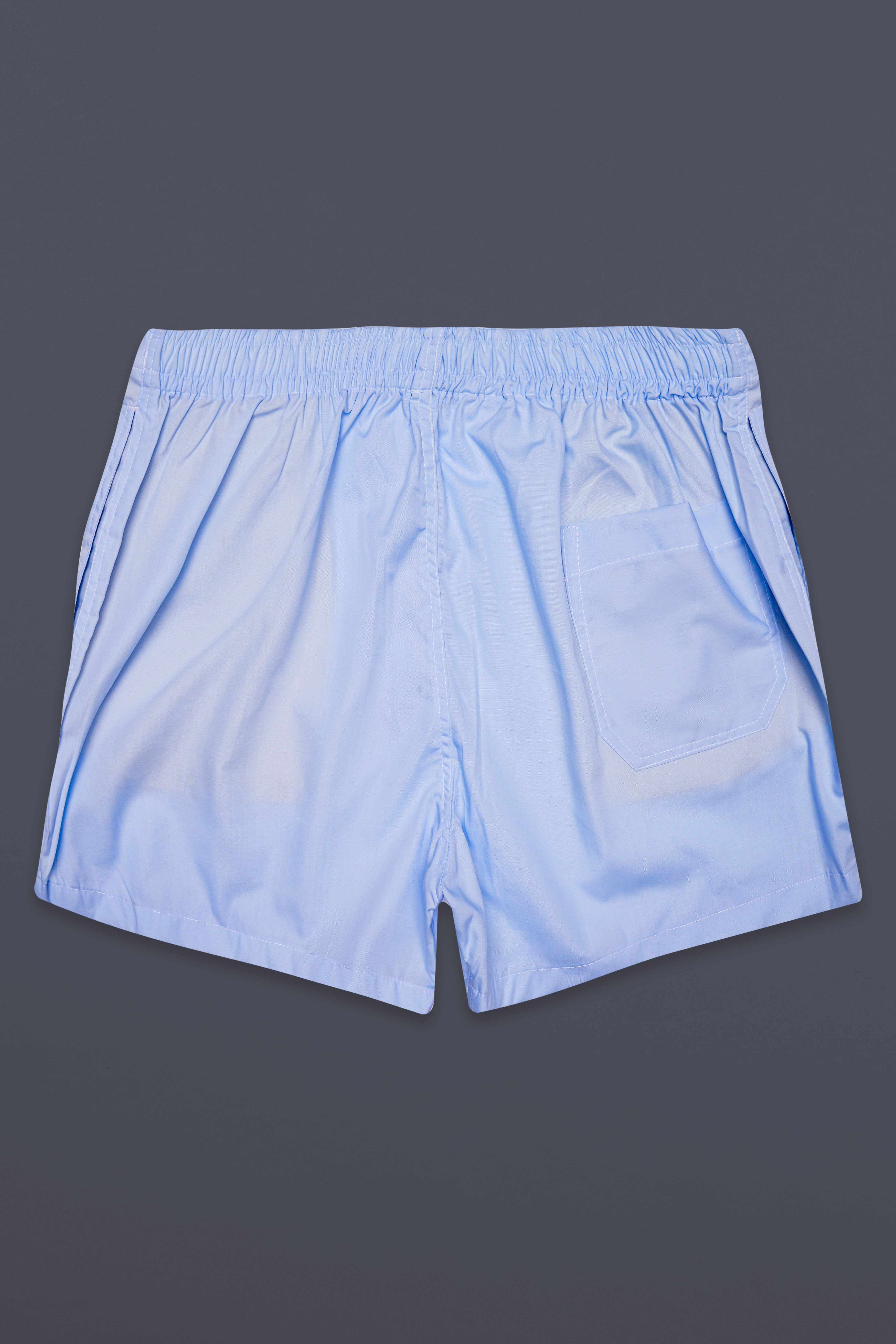 Frosted-Moonraker Blue Solid Poplin Premium Cotton Boxer