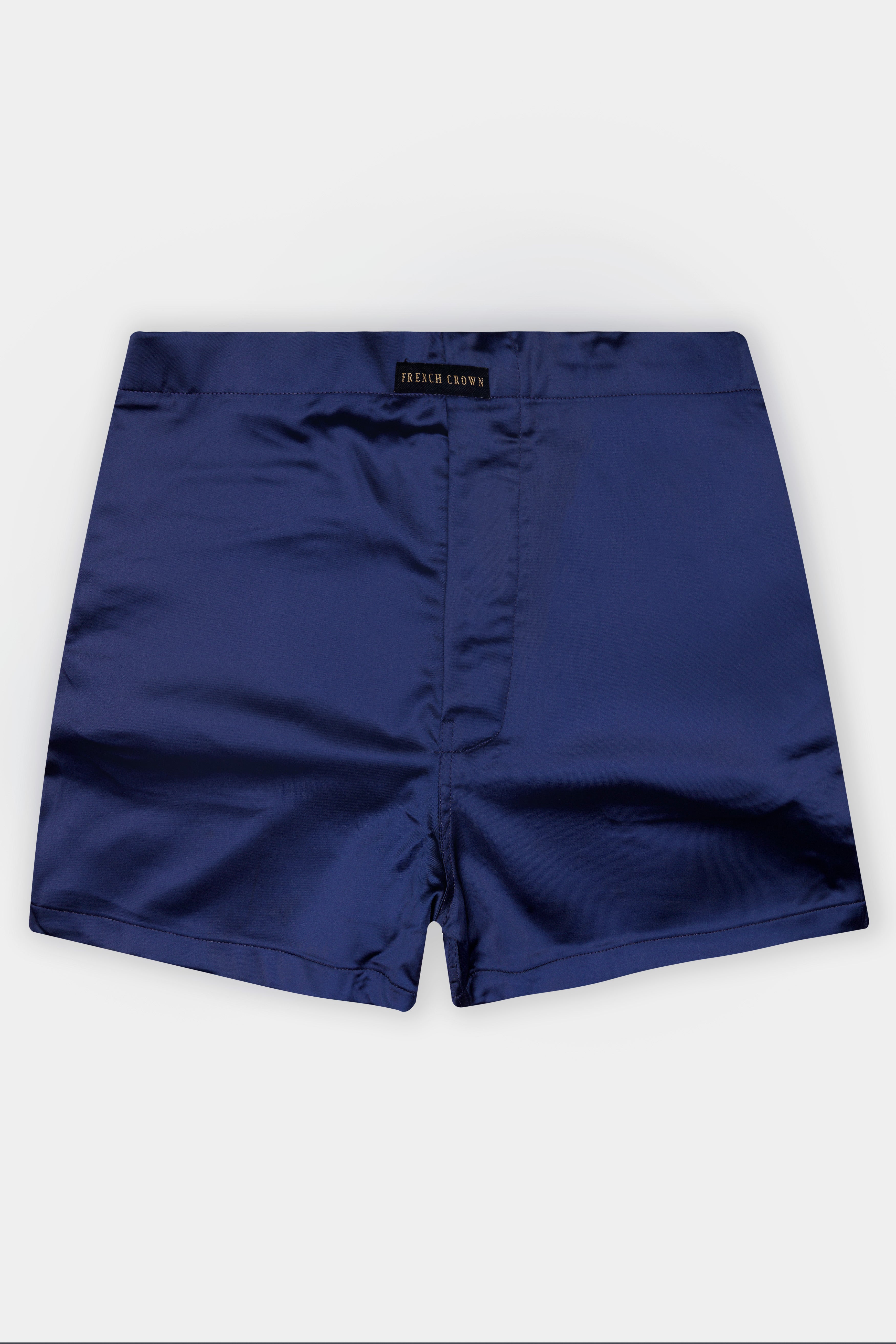 Tranquil-Nile Blue Solid Subtle Sheen Super Soft Boxer