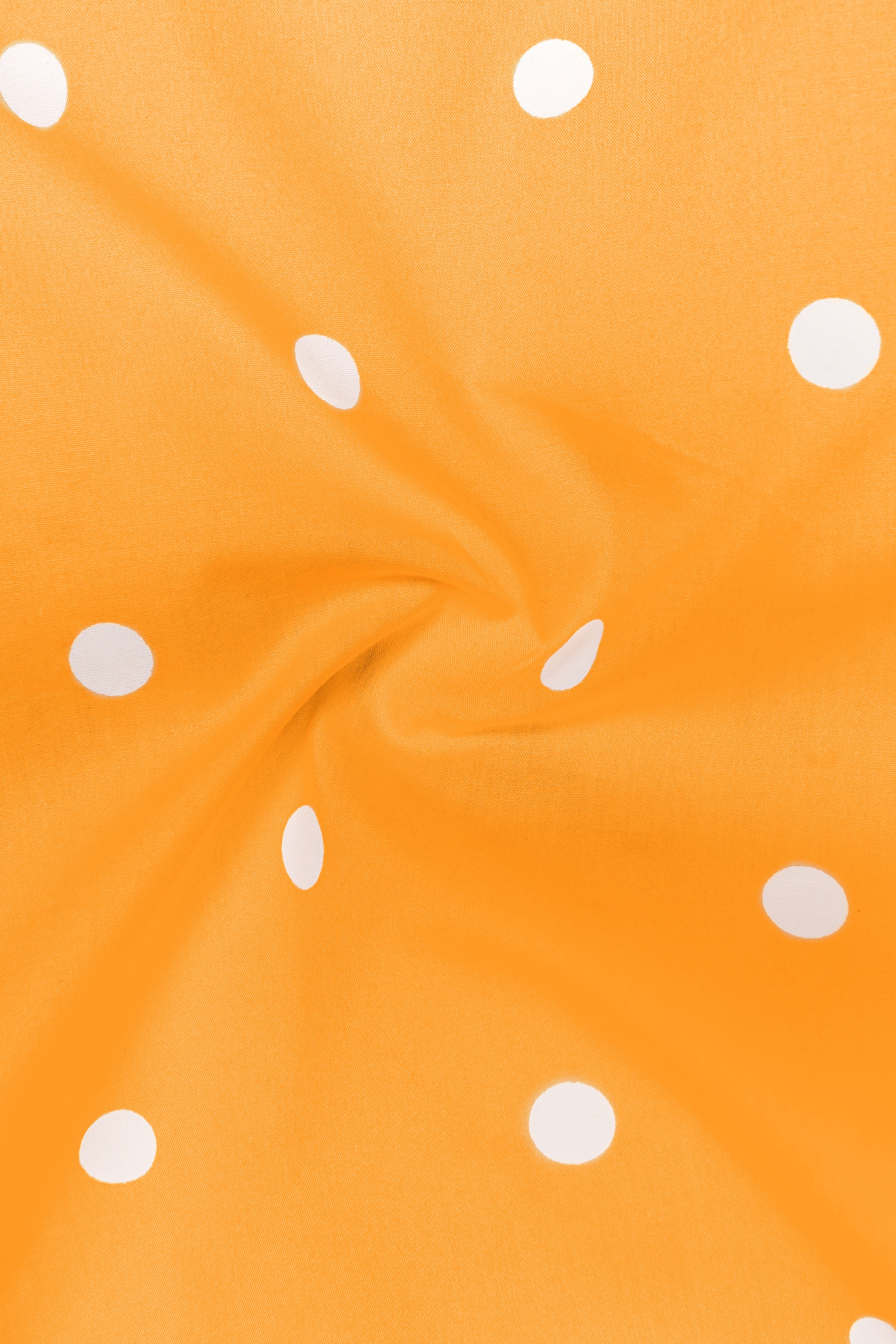 Spotted Sunset-Macaroni Orange Polka Dots Printed Premium Cotton Boxer