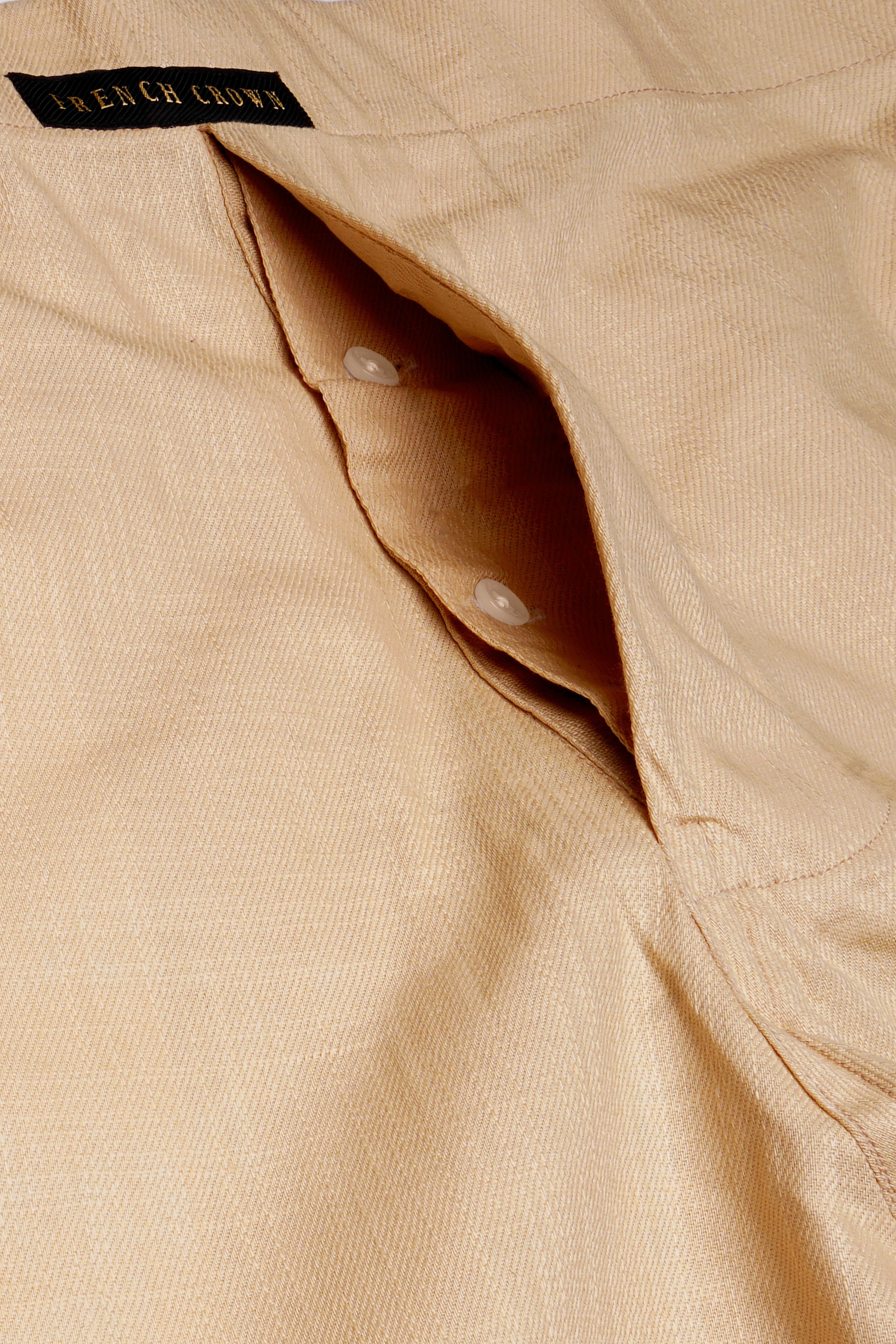 Natural Calm-Akaroa Cream Textured Chambray Premium Cotton Boxer