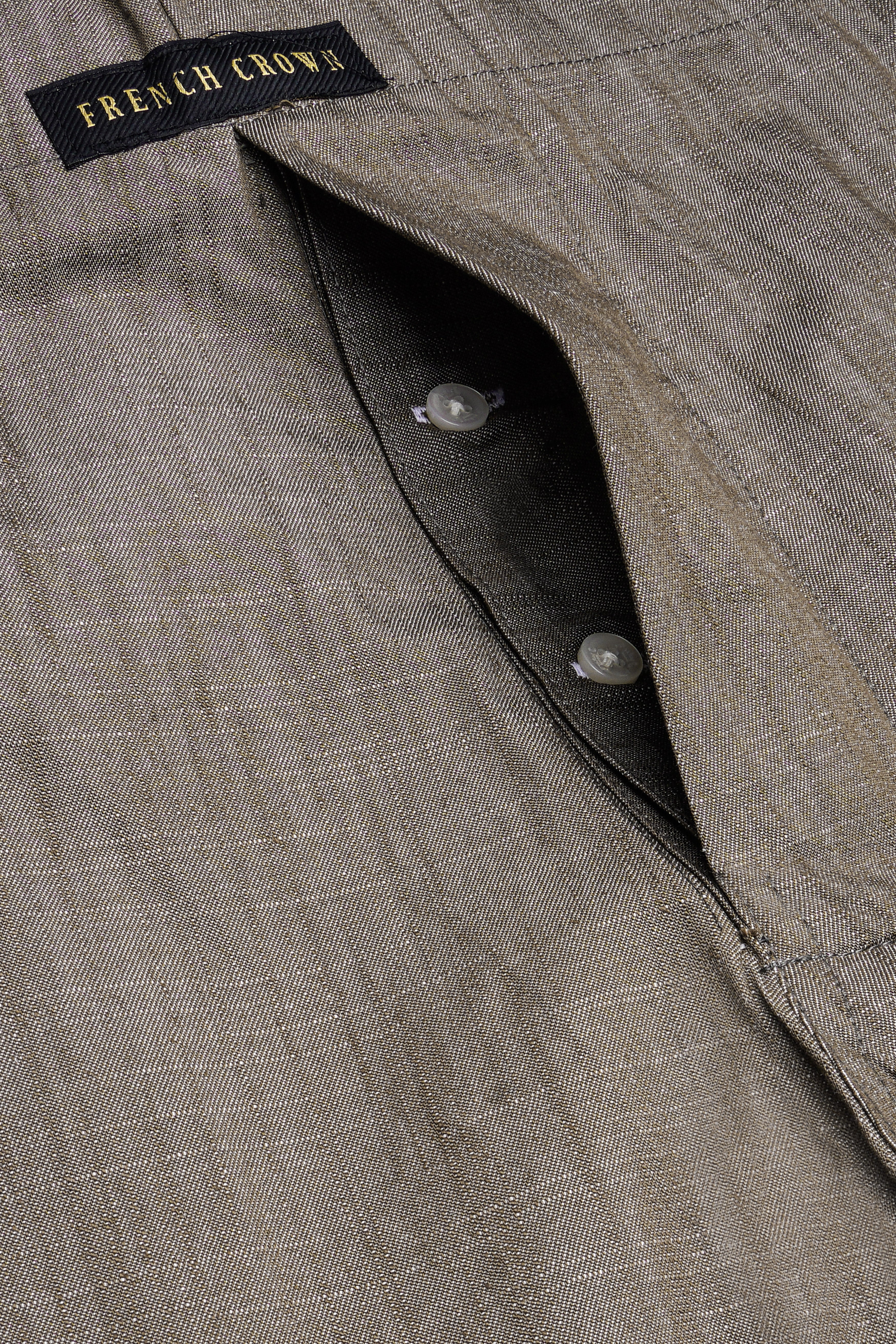 Tactyl-Ironside Gray Textured Super Soft Luxurious Linen Boxer