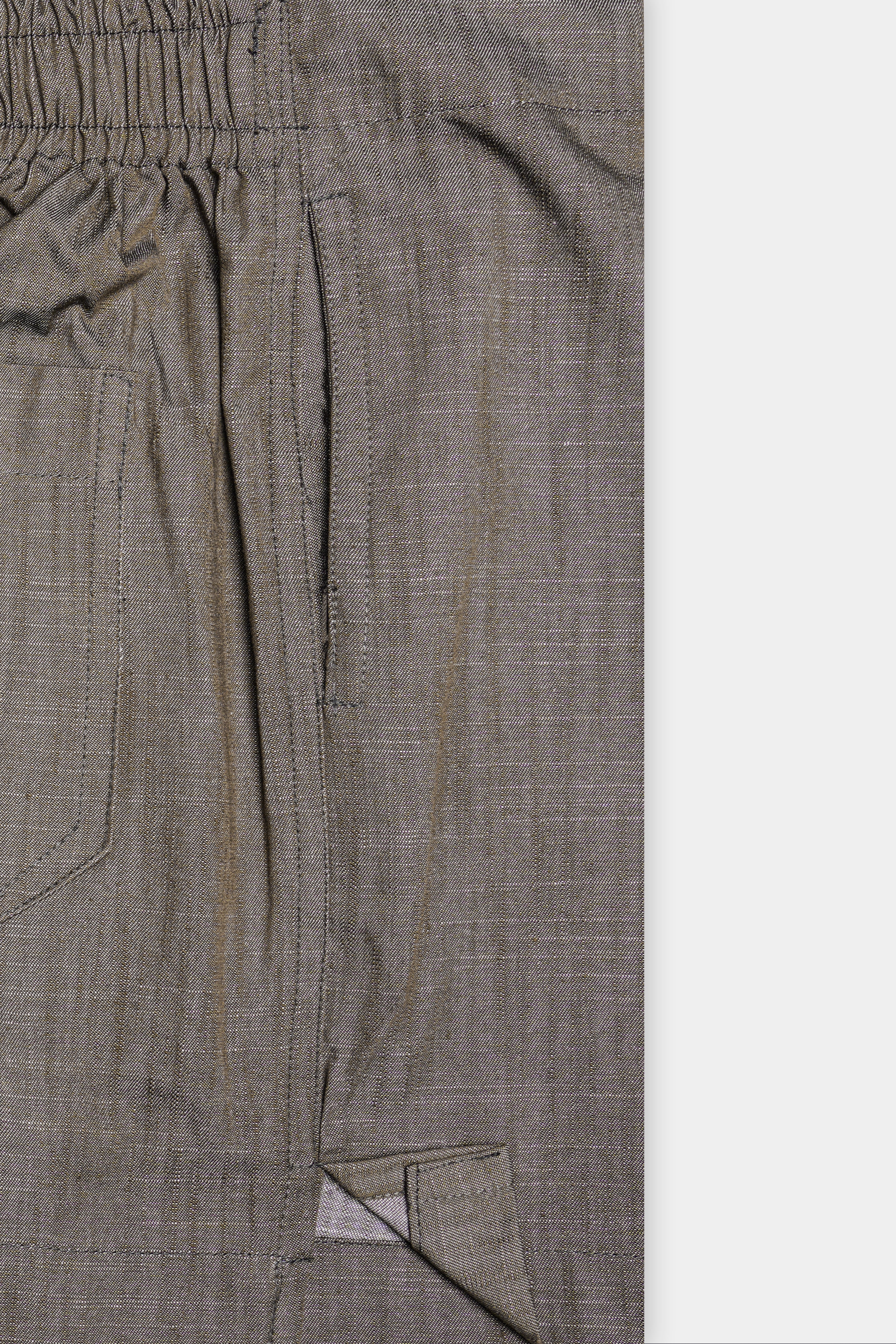Tactyl-Ironside Gray Textured Super Soft Luxurious Linen Boxer