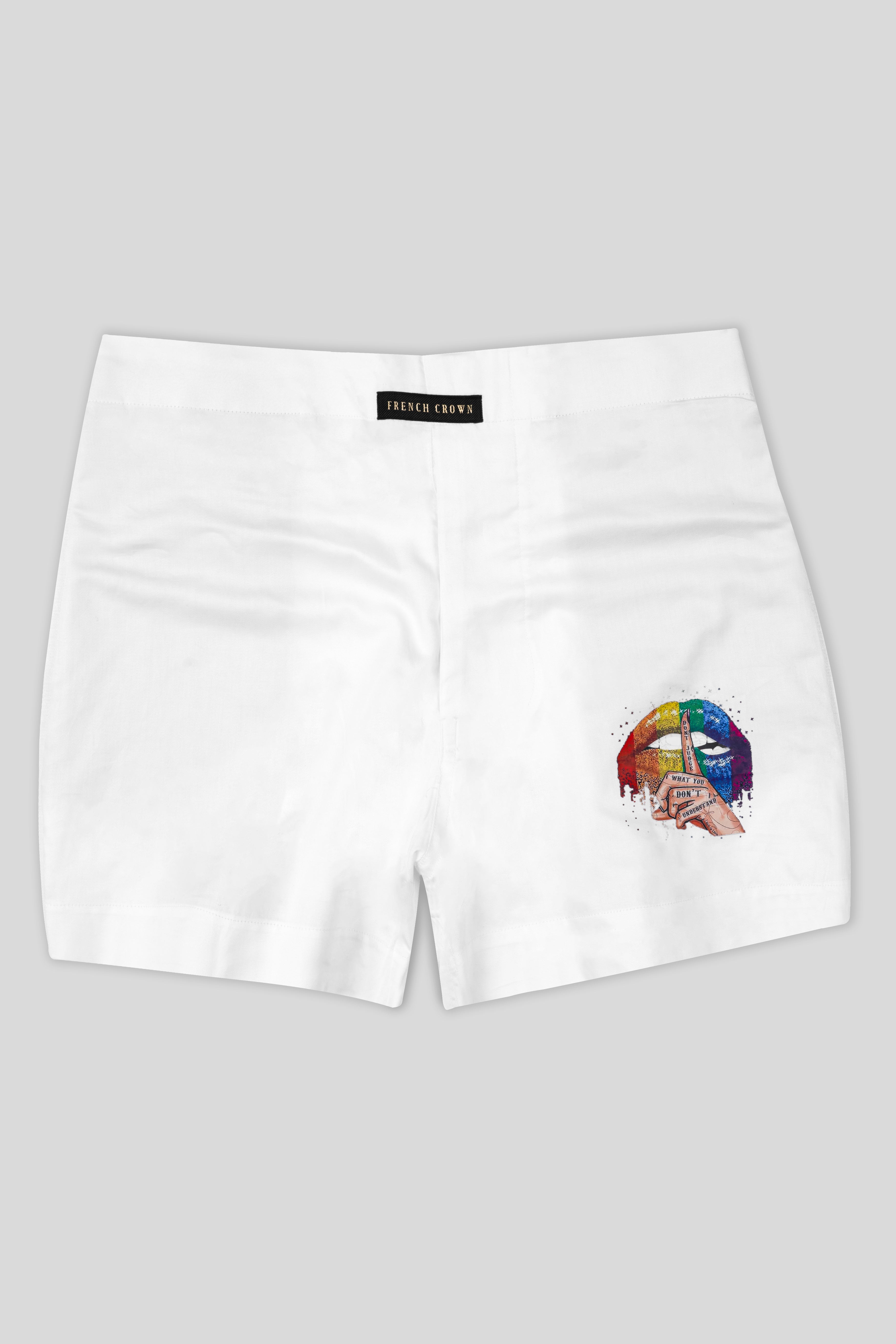 Bright White Funky Printed Super Soft Premium Cotton Boxer BX469-RPRT76-28, BX469-RPRT76-30, BX469-RPRT76-32, BX469-RPRT76-34, BX469-RPRT76-36, BX469-RPRT76-38, BX469-RPRT76-40, BX469-RPRT76-42, BX469-RPRT76-44