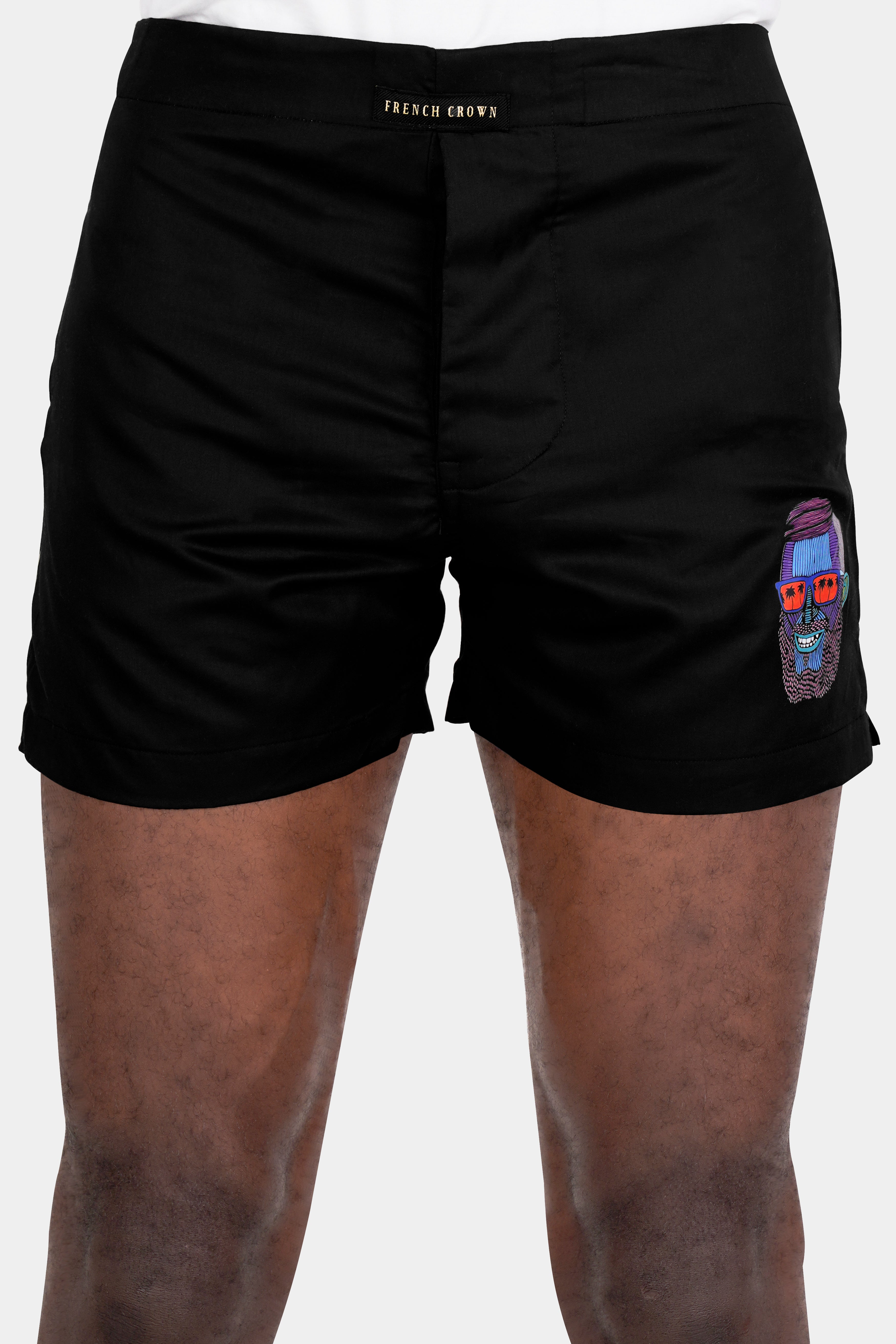Jade Black Mulga The Artist Printed Subtle Sheen Super Soft Premium Cotton Boxers BX470-RPRT95-28, BX470-RPRT95-30, BX470-RPRT95-32, BX470-RPRT95-34, BX470-RPRT95-36, BX470-RPRT95-38, BX470-RPRT95-40, BX470-RPRT95-42, BX470-RPRT95-44