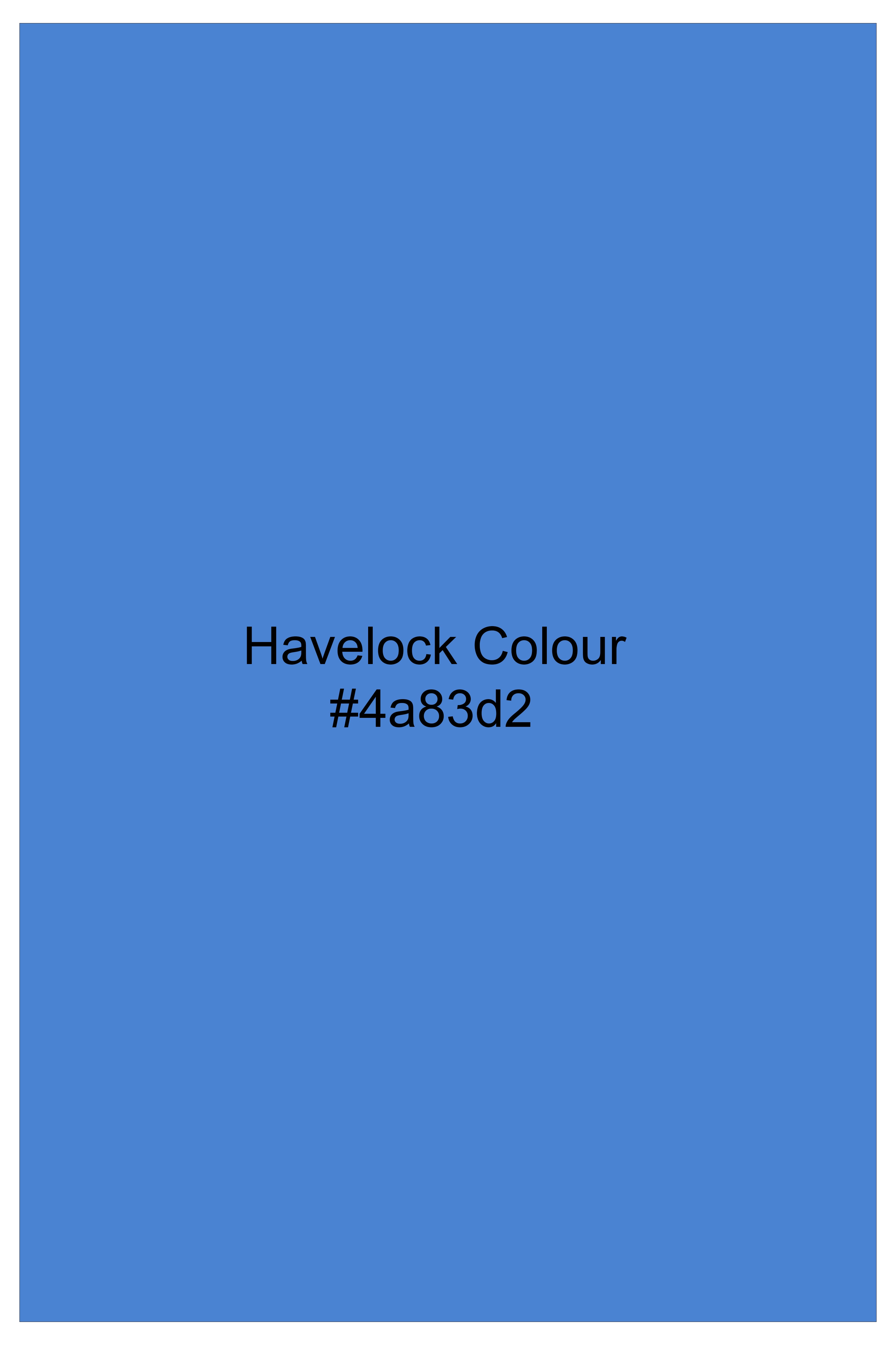 Havelock Blue Solid Subtle Sheen Super Soft Premium Cotton Boxer