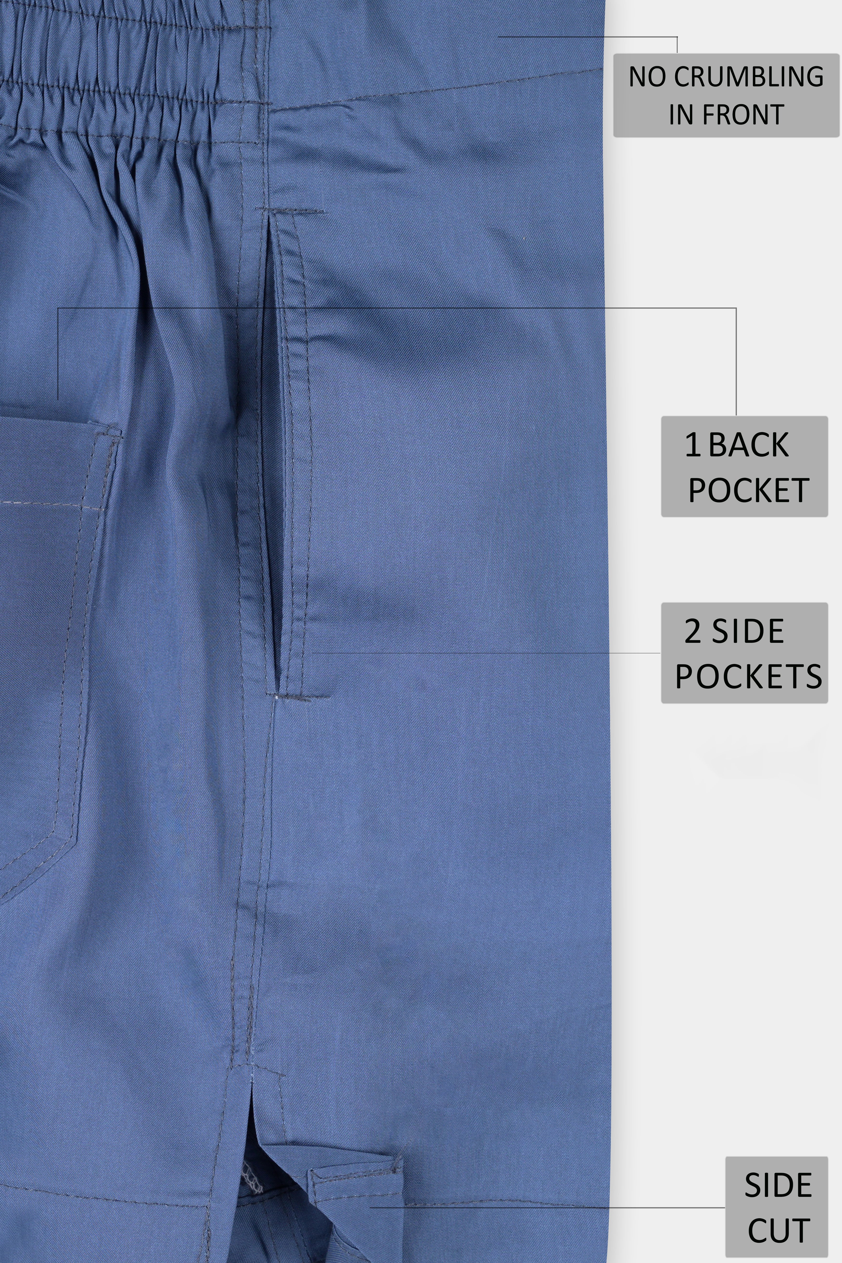 Twilight Blue Solid Premium Tencel Boxer