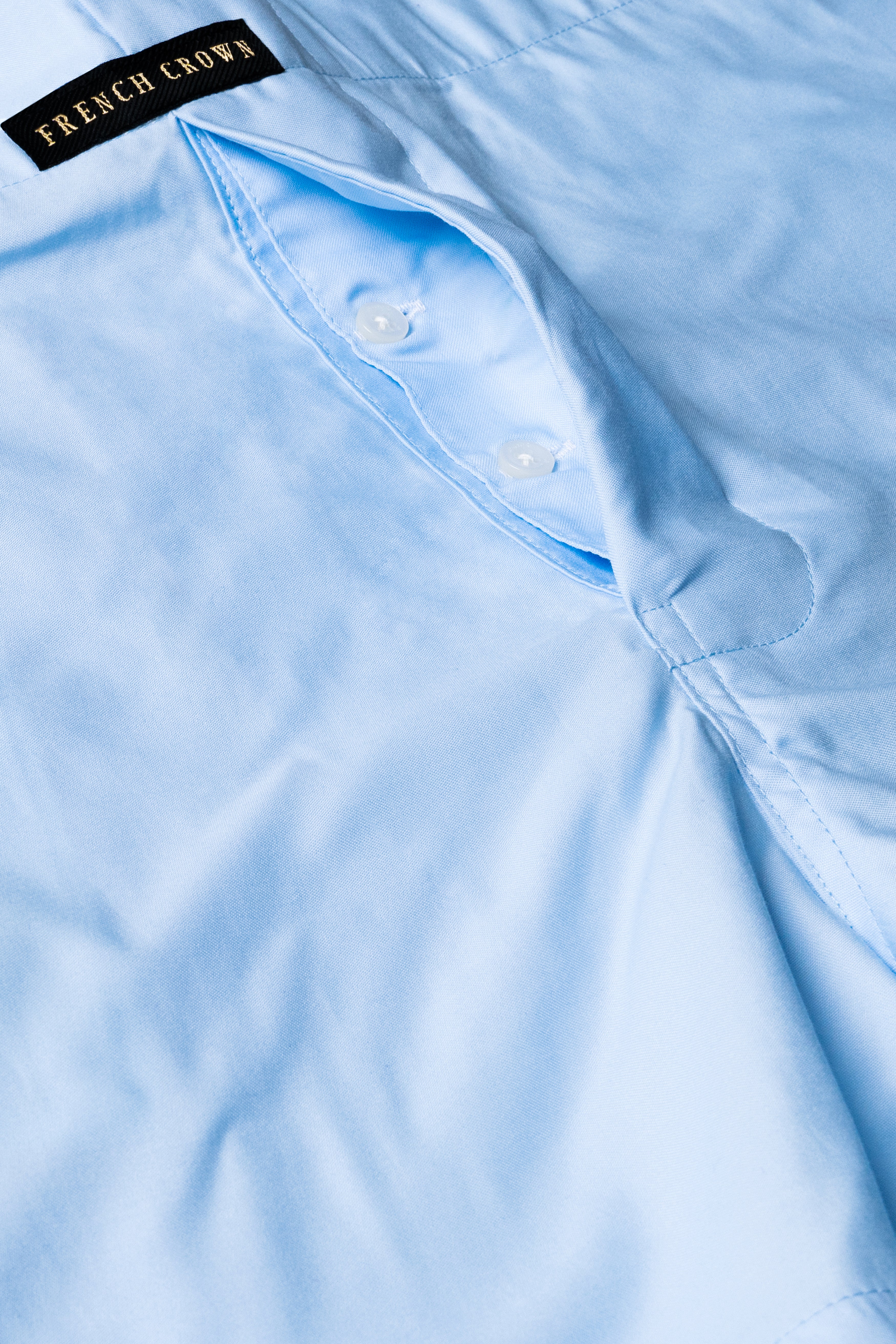 Cornflower Blue Solid Subtle Sheen Super Soft Premium Cotton Boxer