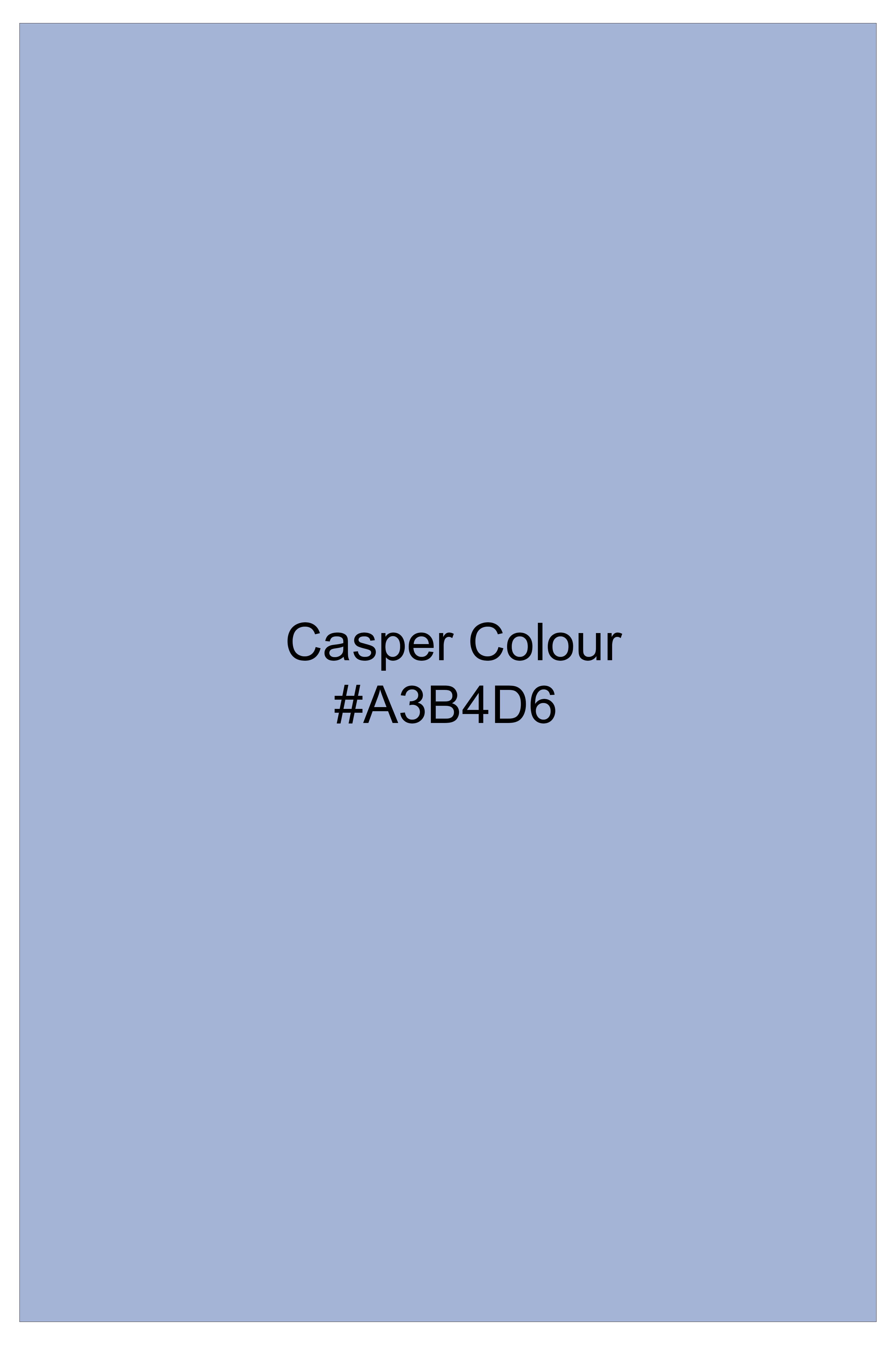 Casper Blue Textured Oxford Premium Cotton Boxer