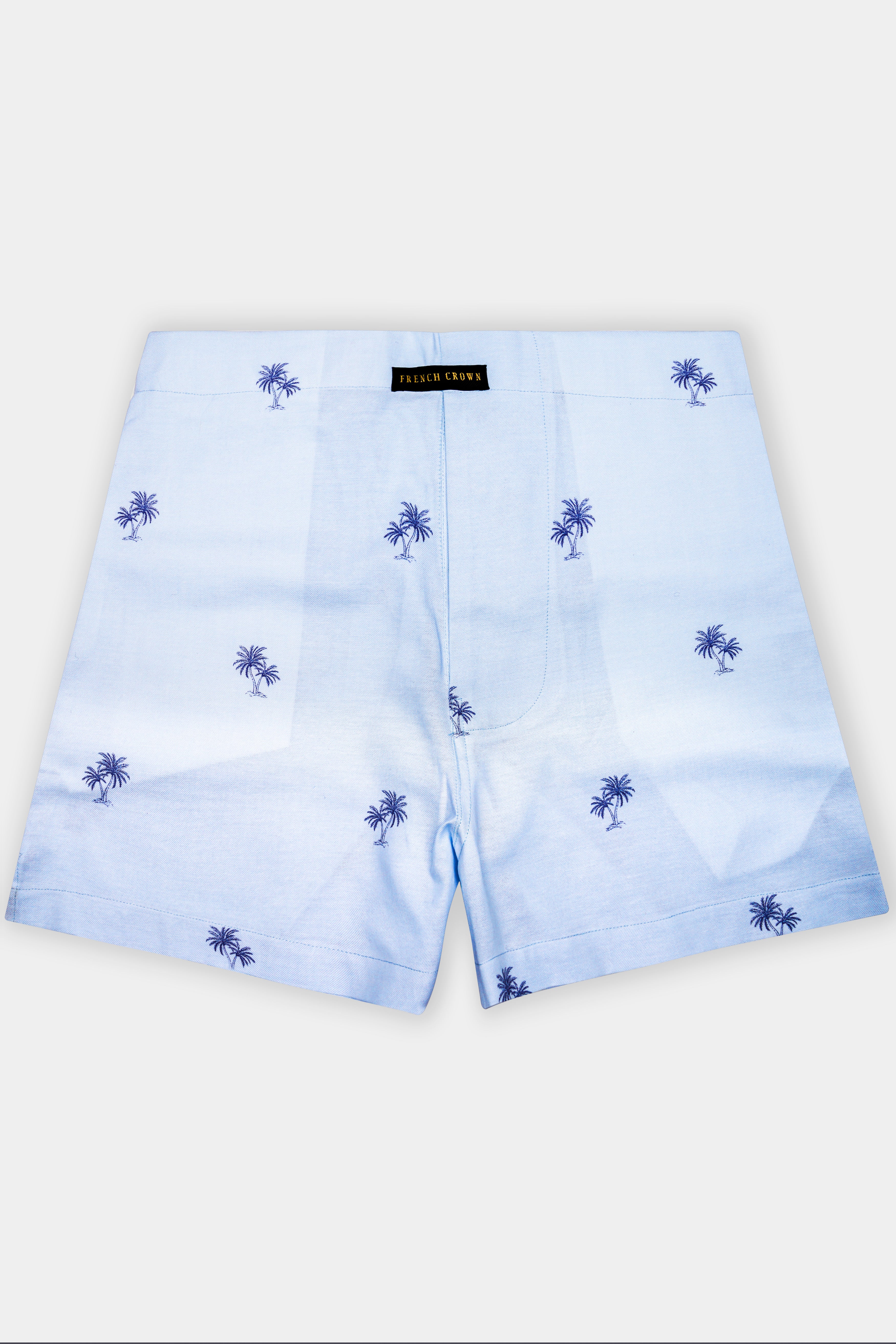 Hawkes Blue Printed Oxford Premium Cotton Boxer