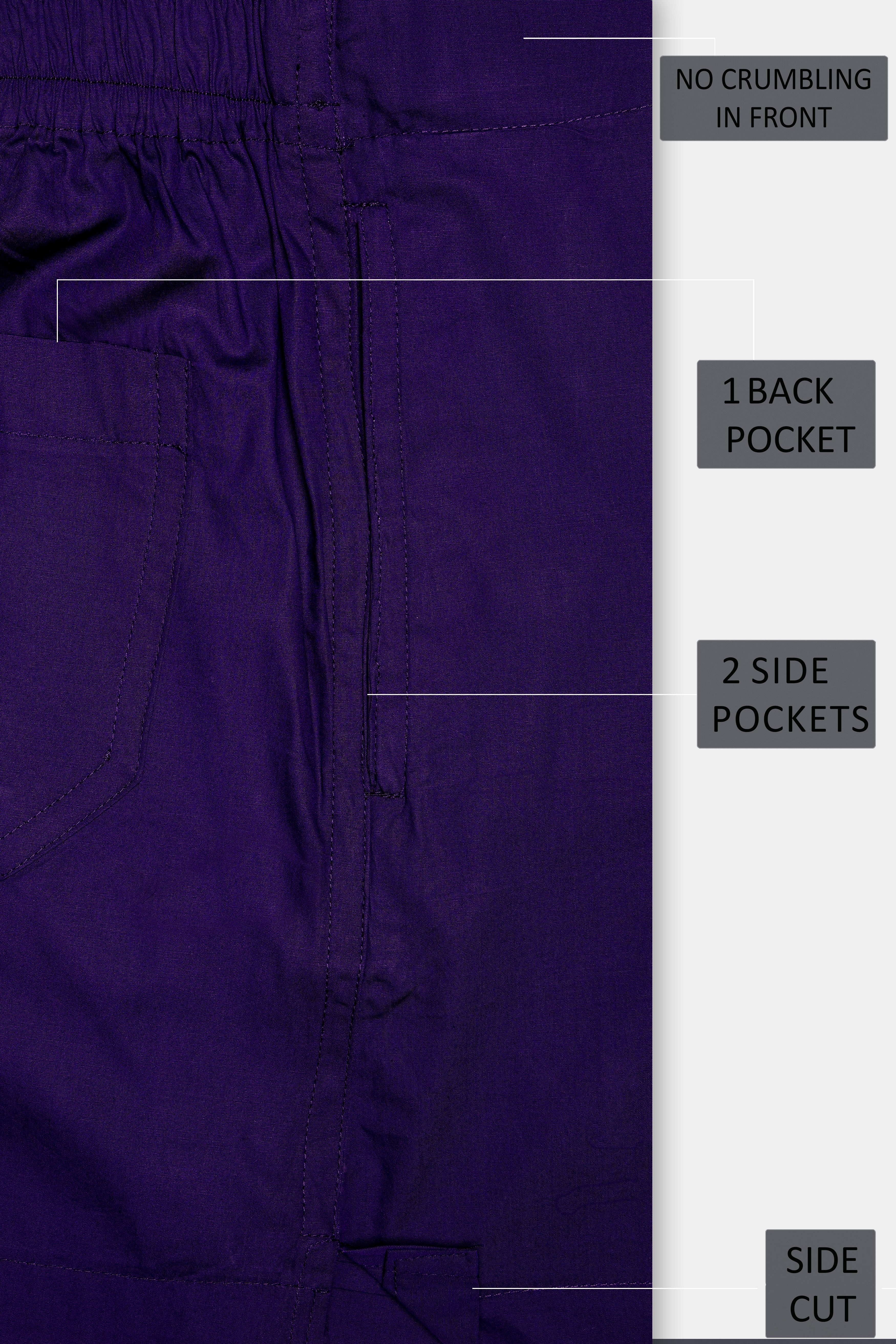 Violent Purple Plain Solid Premium Giza Cotton Boxer