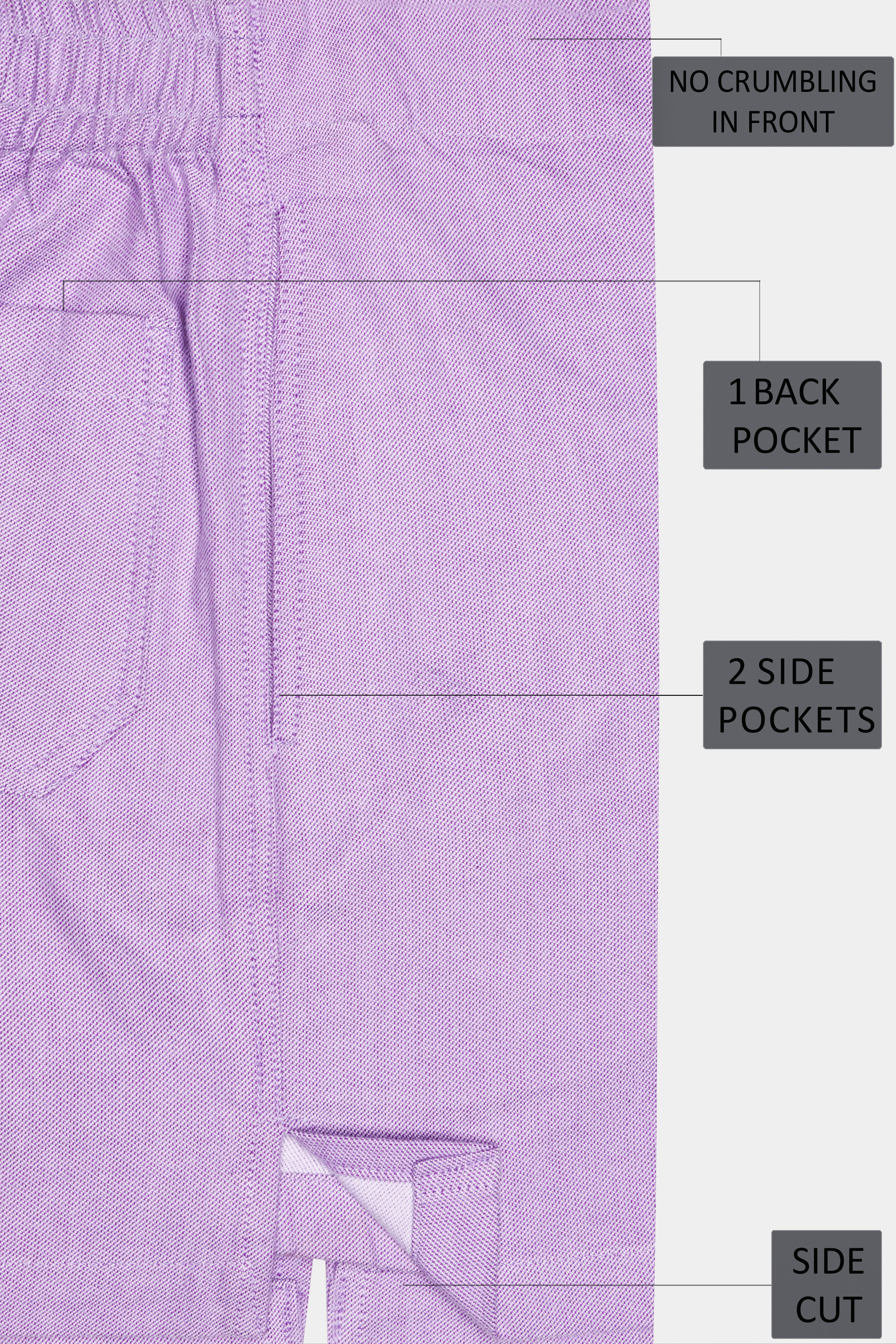 Lilac Pink Oxford Premium Cotton Boxer