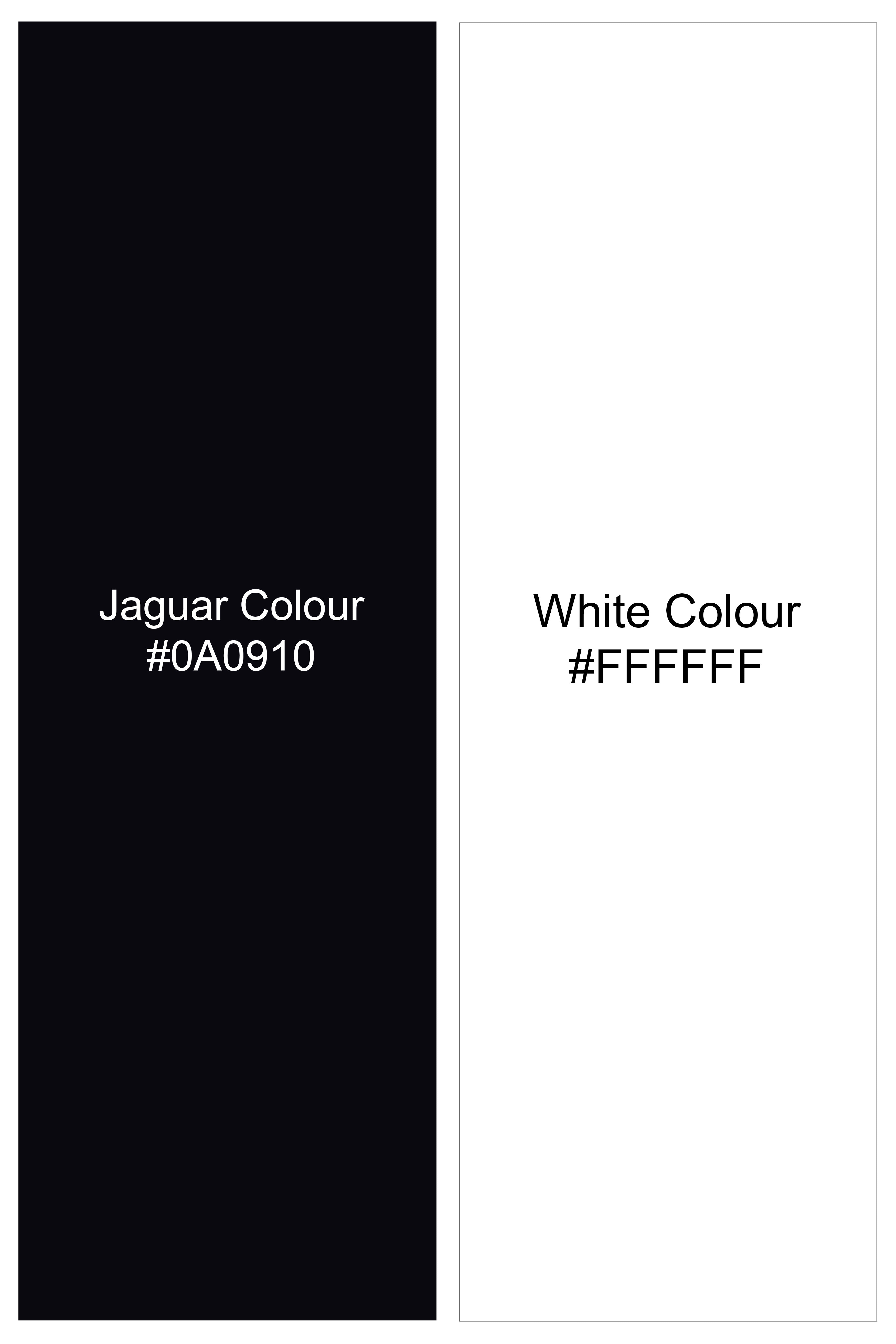 Bright White And Jaguar Black Printed Subtle Sheen Super Soft Premium Cotton Boxer