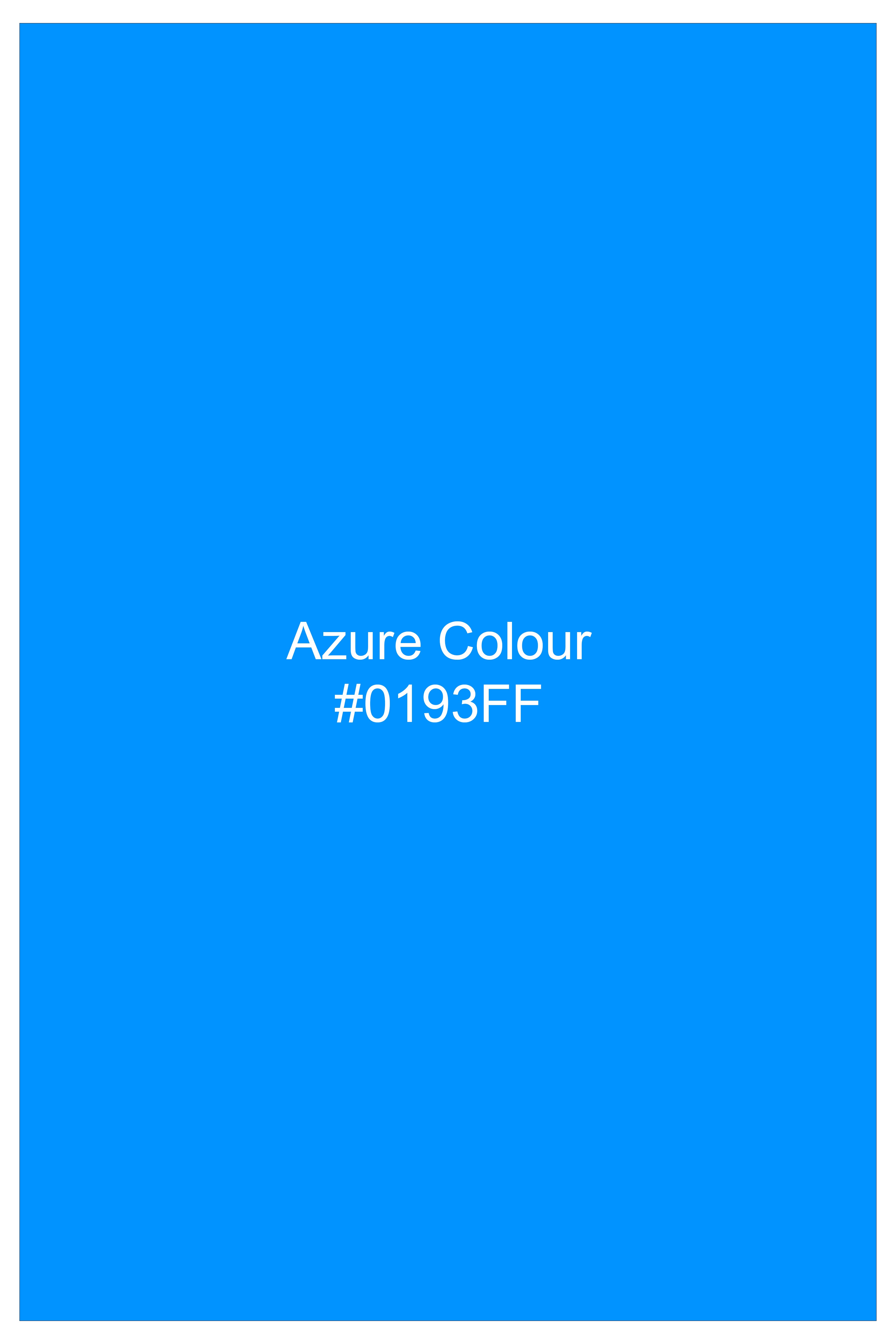 Azure Blue Solid Dobby Textured Premium Giza Cotton Boxer