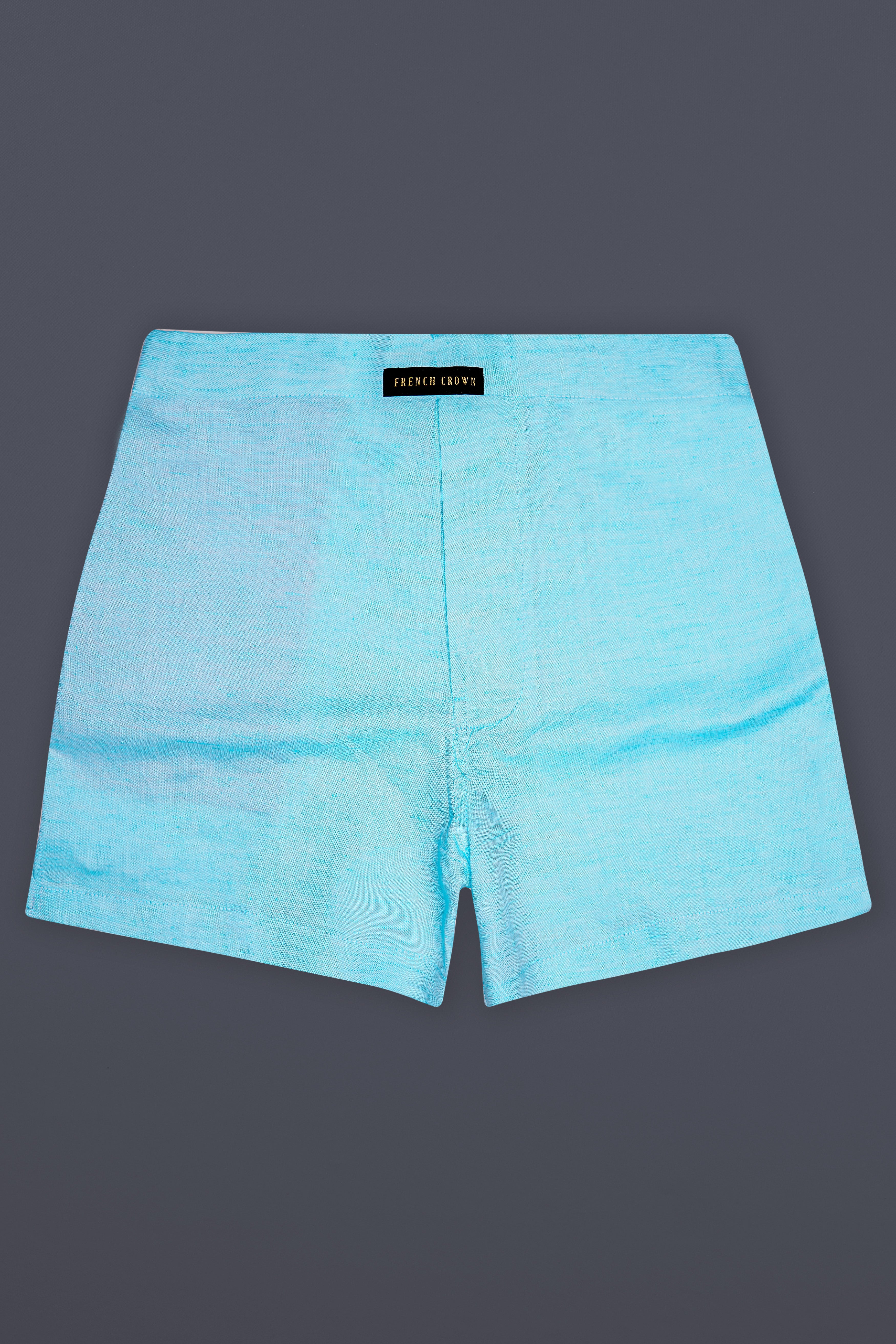 Blizzard Blue Solid Super Soft Luxurious Linen Boxer