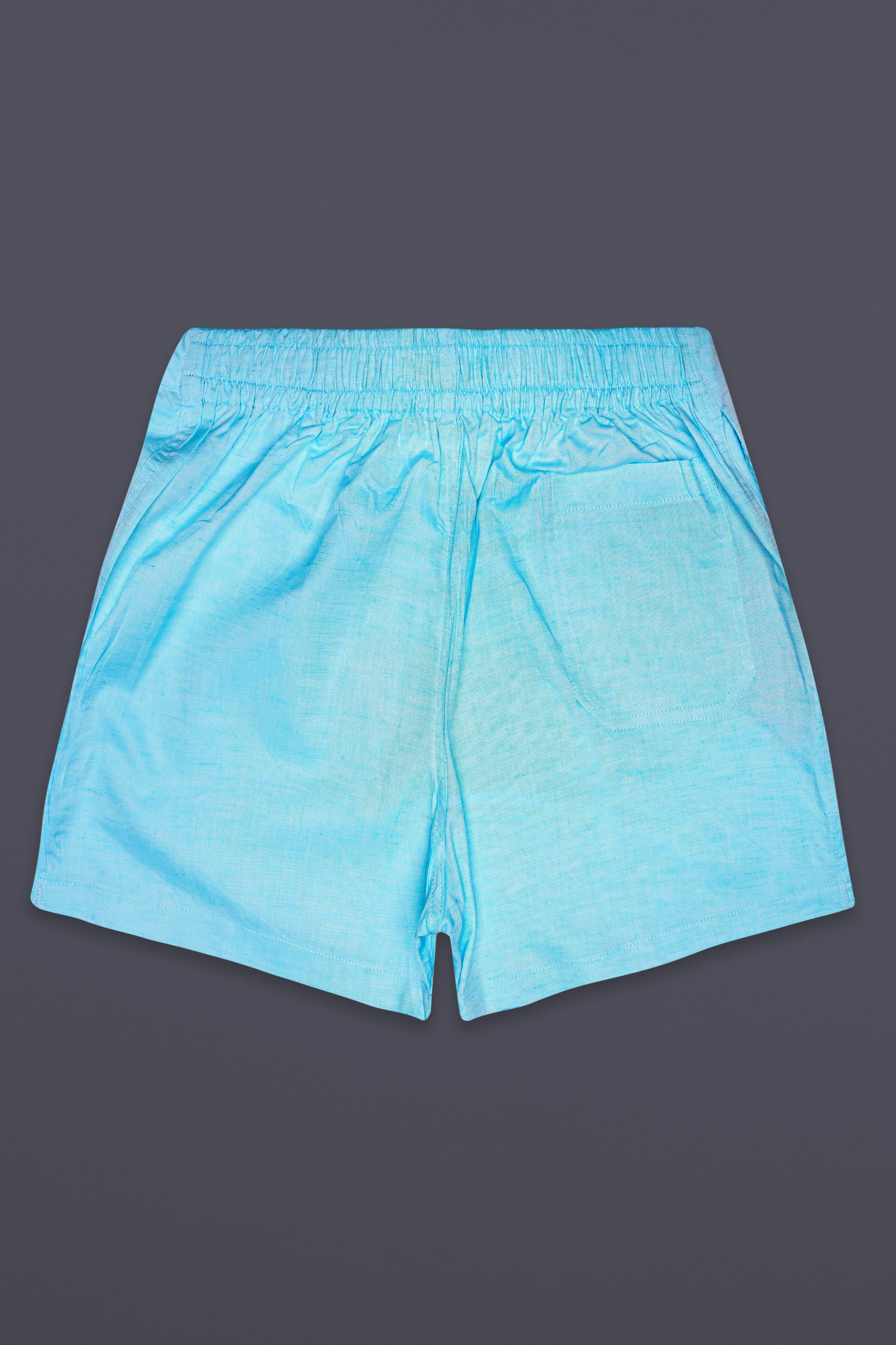 Blizzard Blue Solid Super Soft Luxurious Linen Boxer