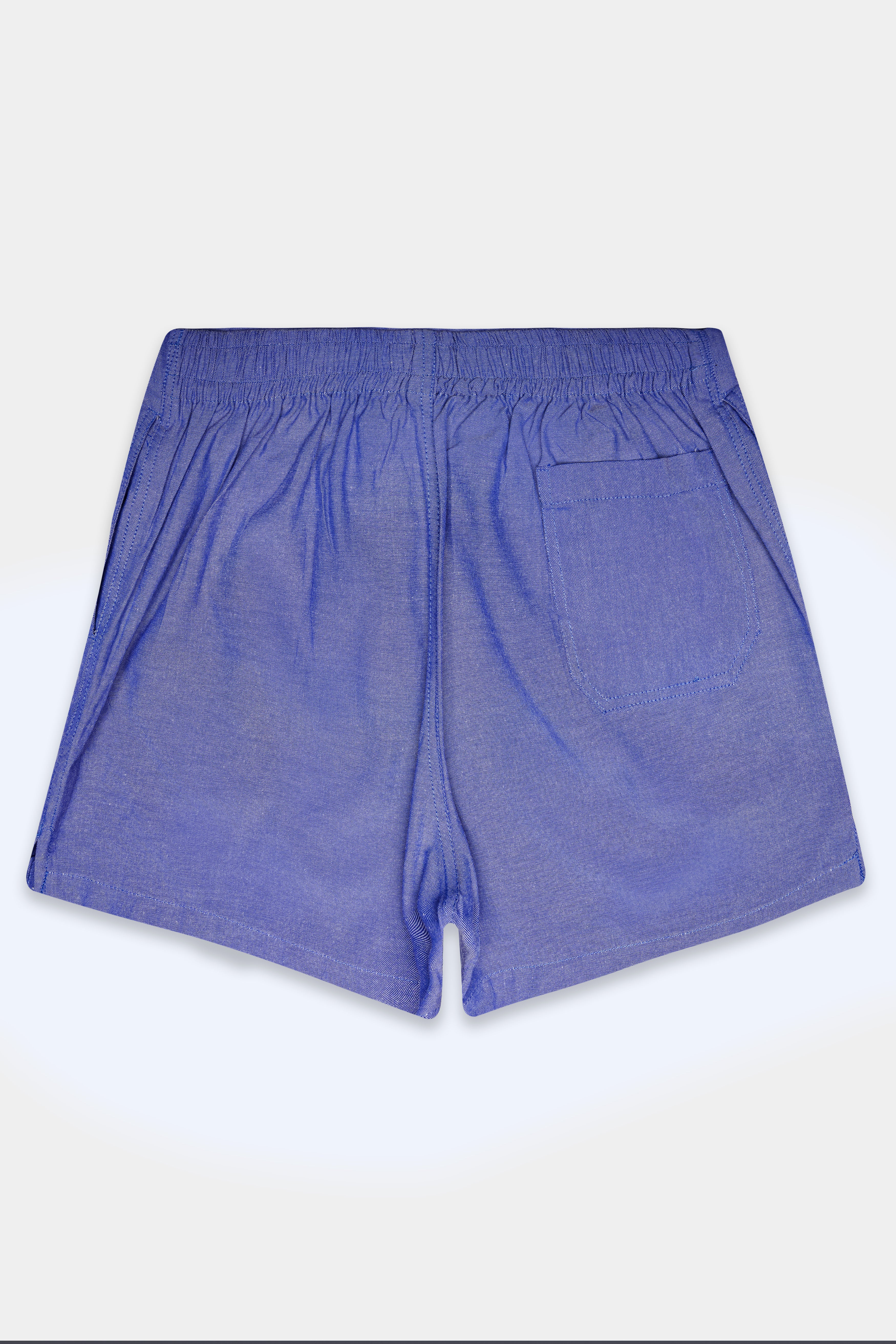 Wisteria Blue Solid Oxford Premium Cotton Boxer