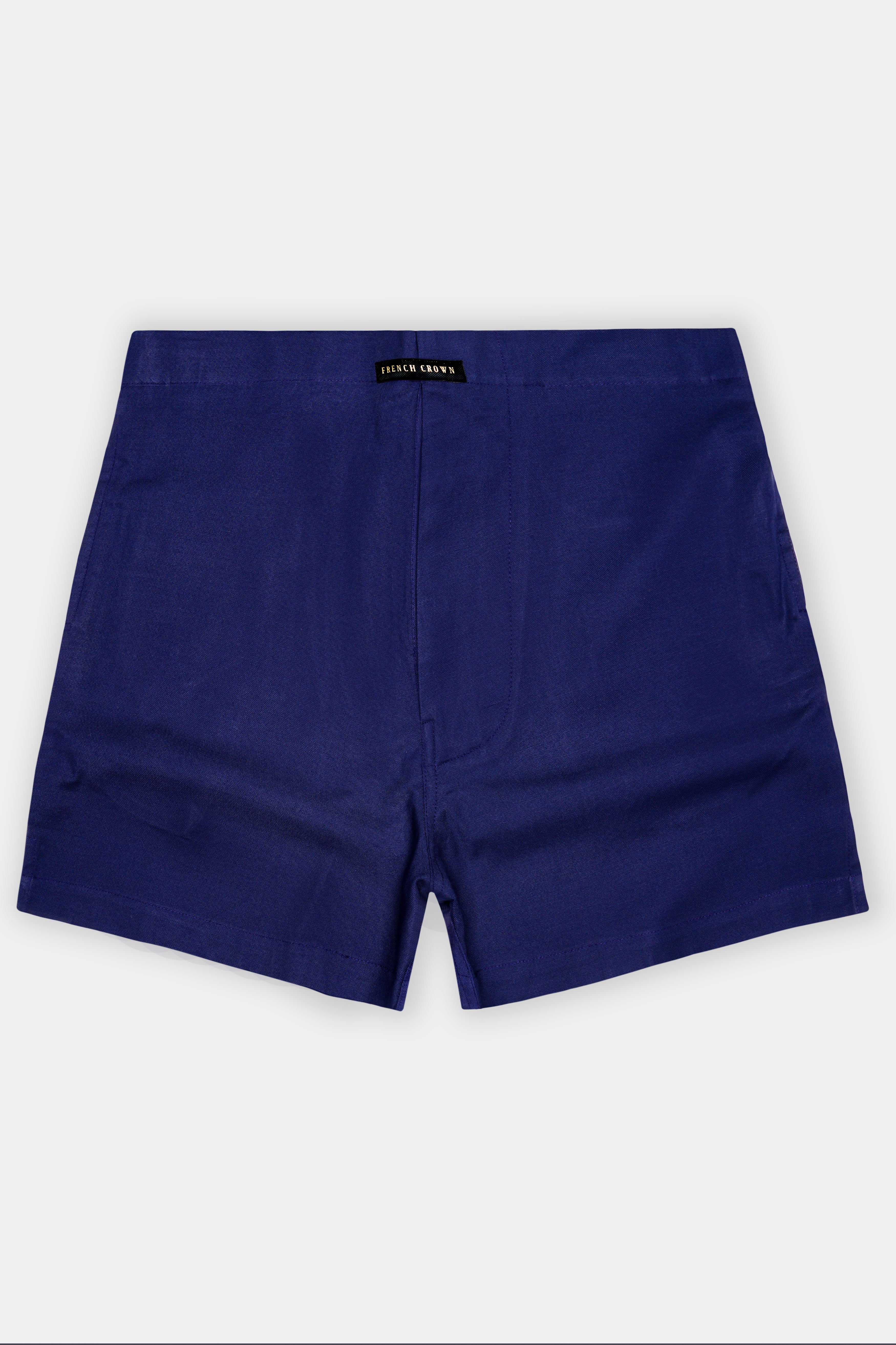 Bunting Blue Solid Oxford Premium Cotton Boxer