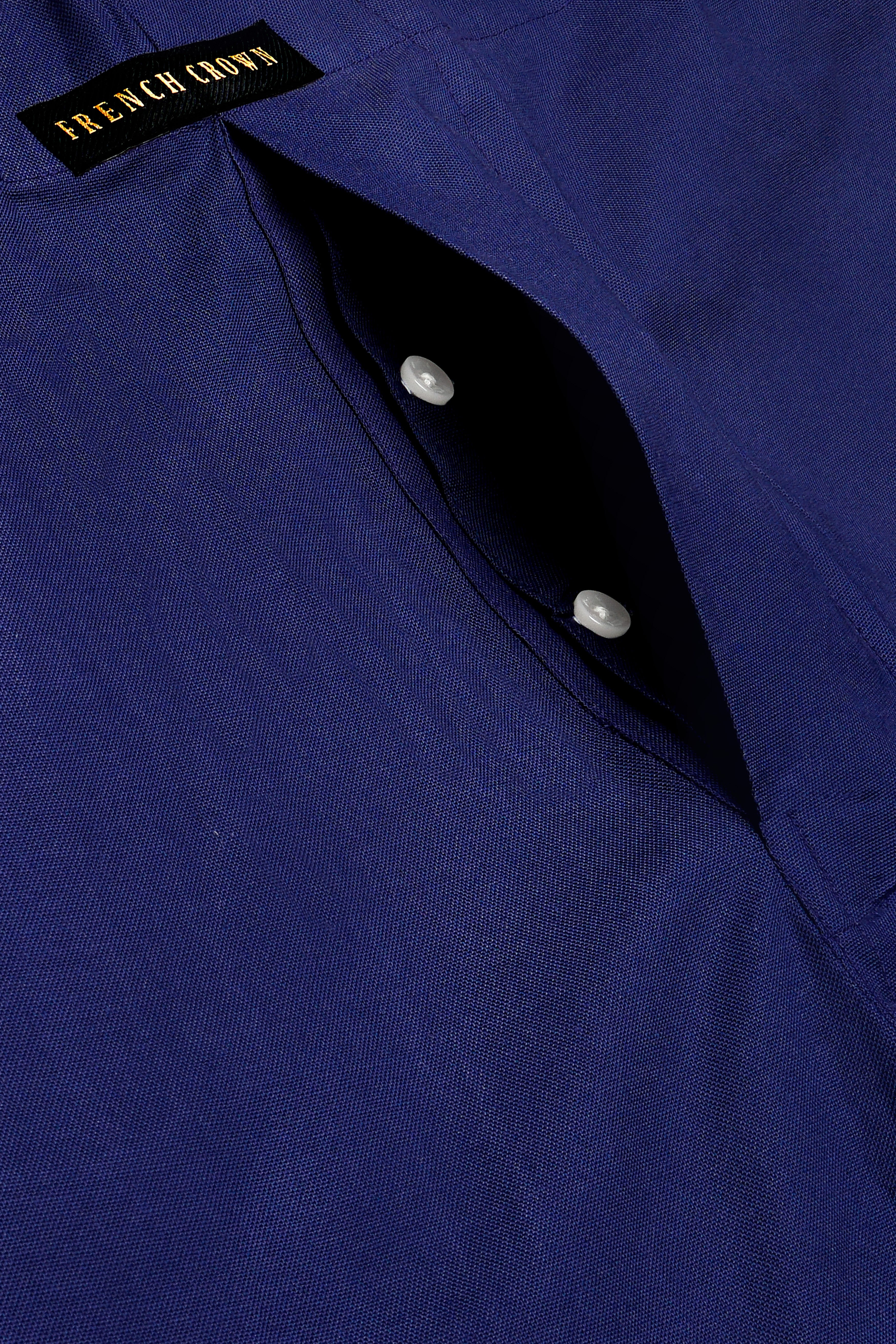 Bunting Blue Solid Oxford Premium Cotton Boxer