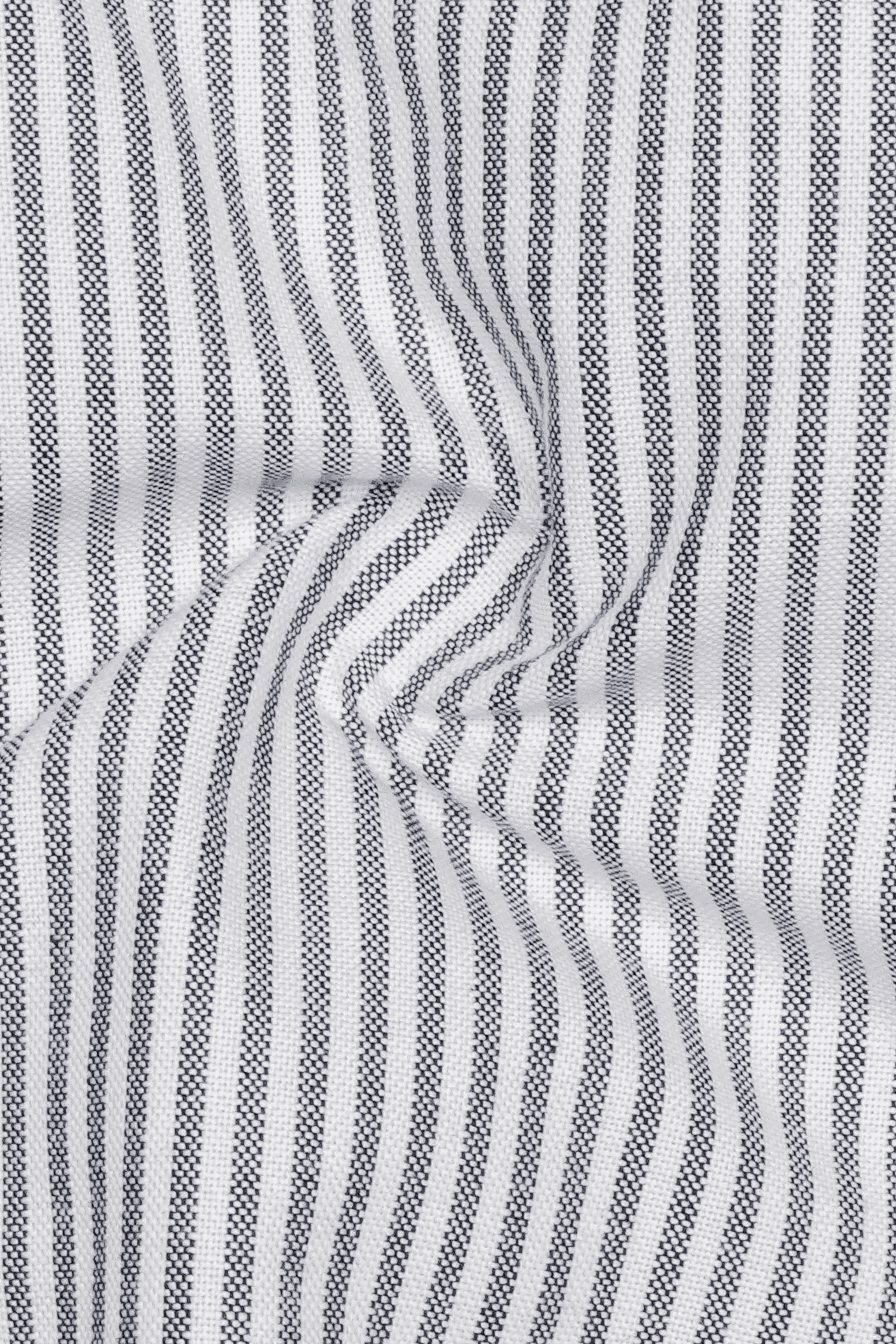 Boulder Gray And Bright White Stripes Oxford Premium Cotton Boxer
