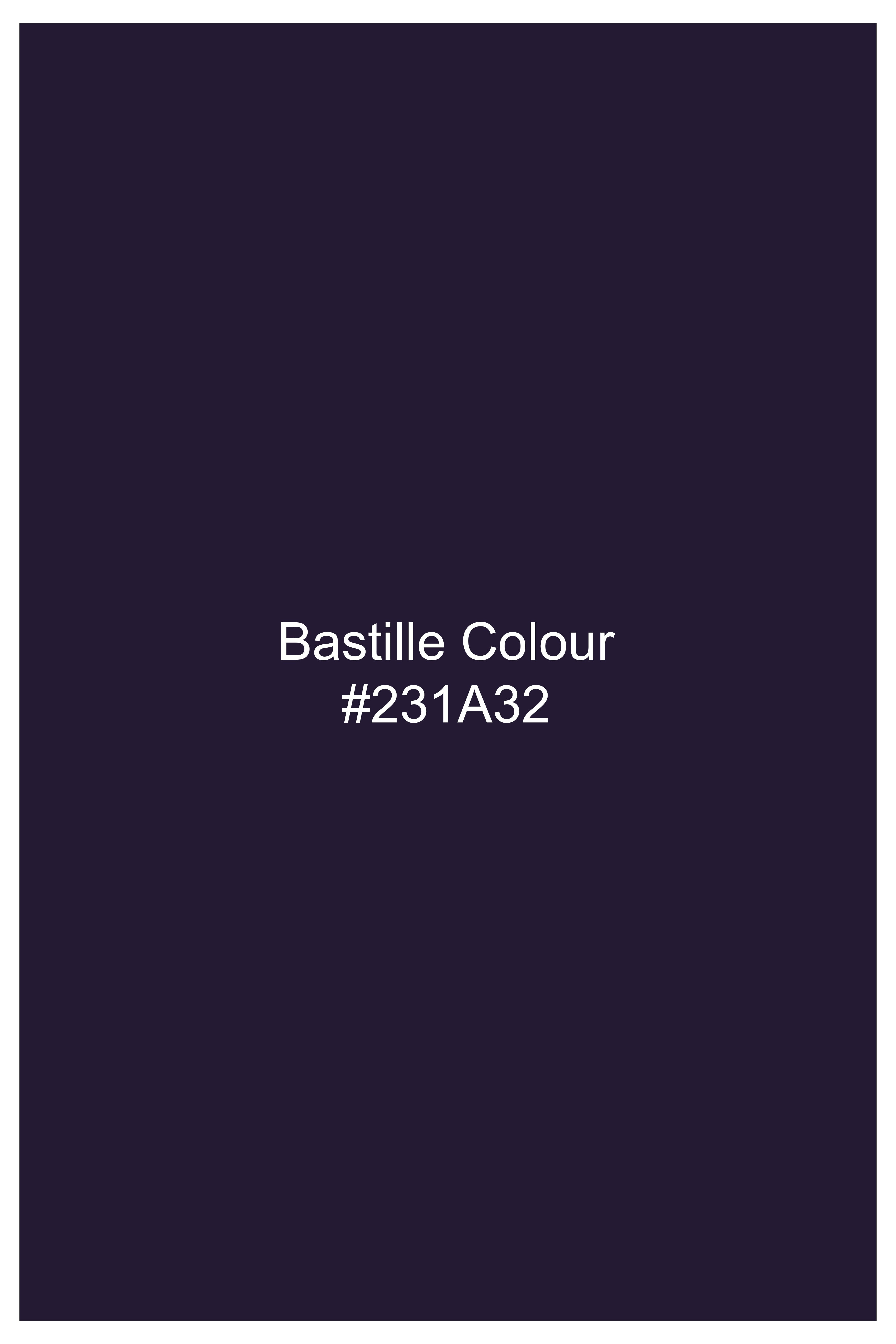 Wisteria-Bastille Purple Textured Super Soft Poplin Premium Cotton Boxer