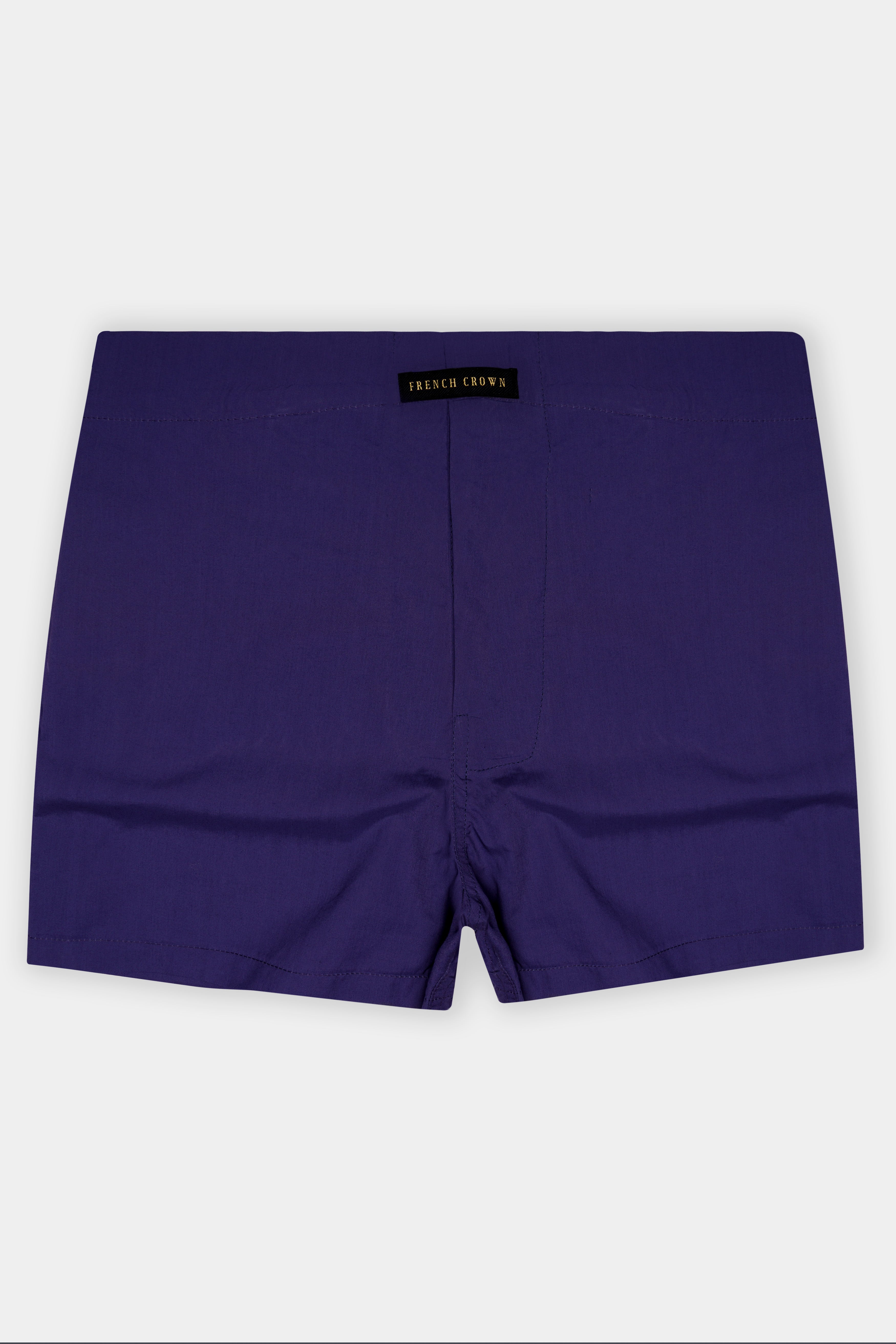 Vortex-Violent Purple Solid Super Soft Poplin Premium Cotton Boxer