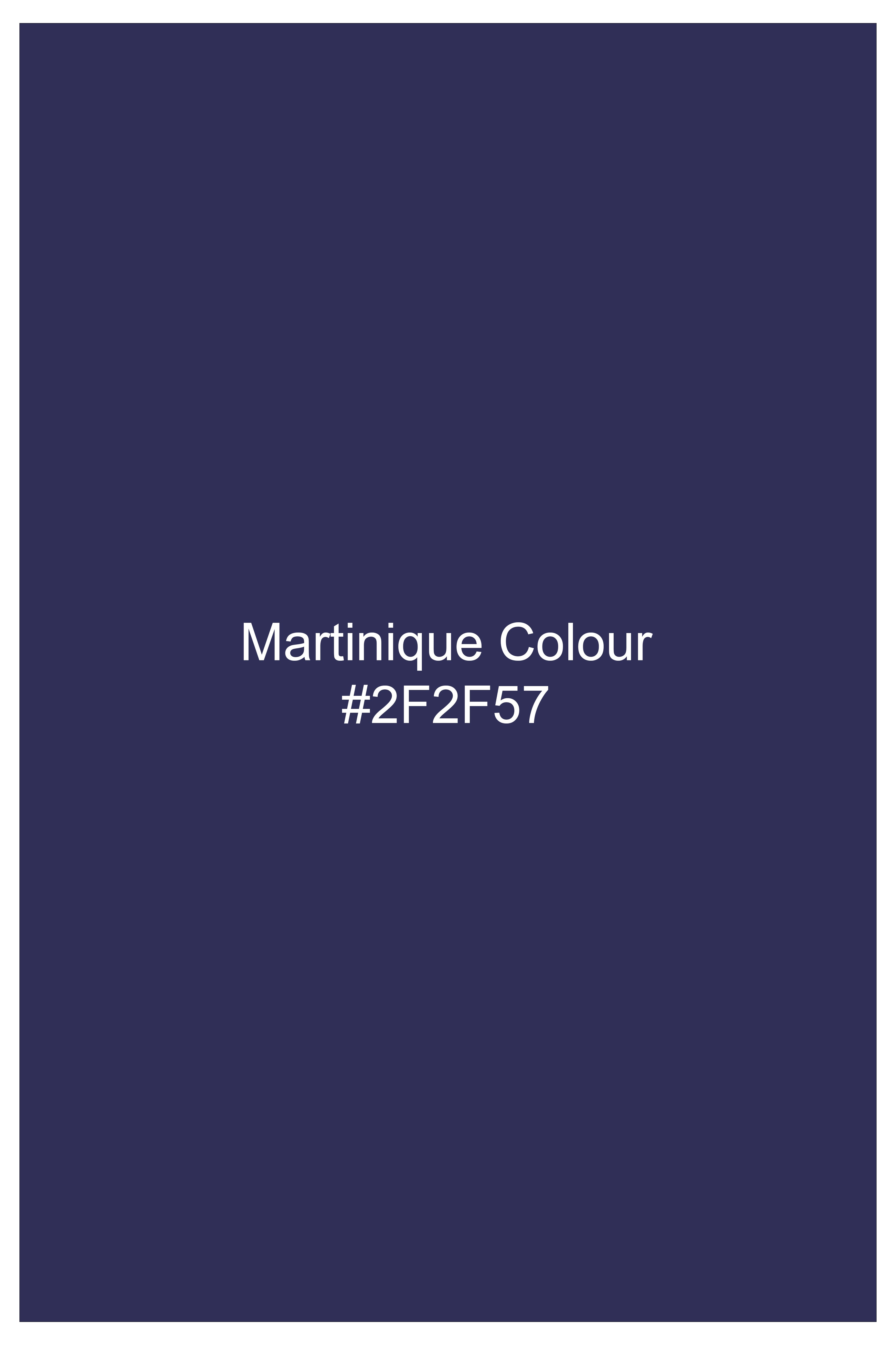 Azure-Martinique Blue Textured Chambray Premium Cotton Boxer