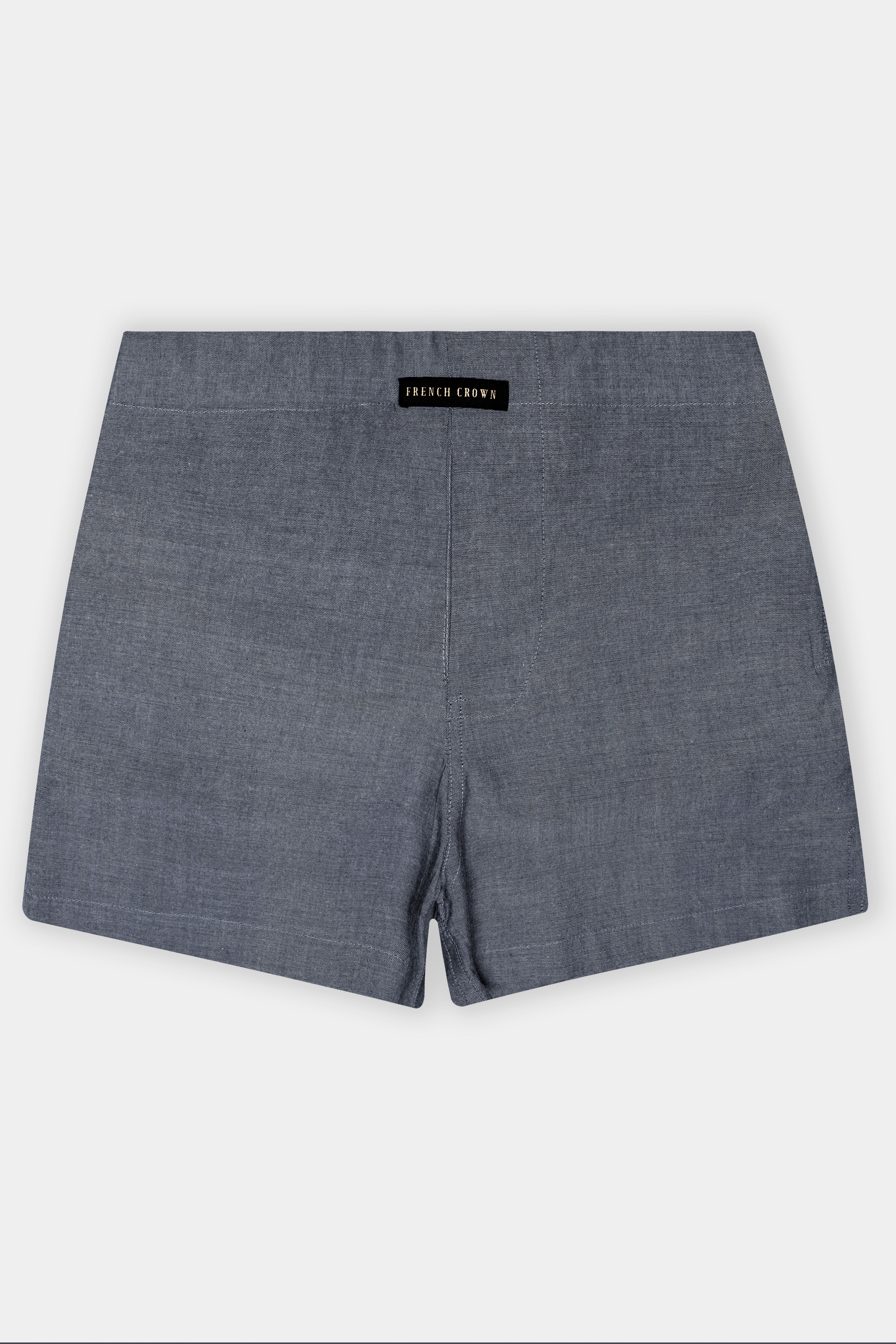 Ashen-Comet Gray Textured Oxford Premium Cotton Boxer