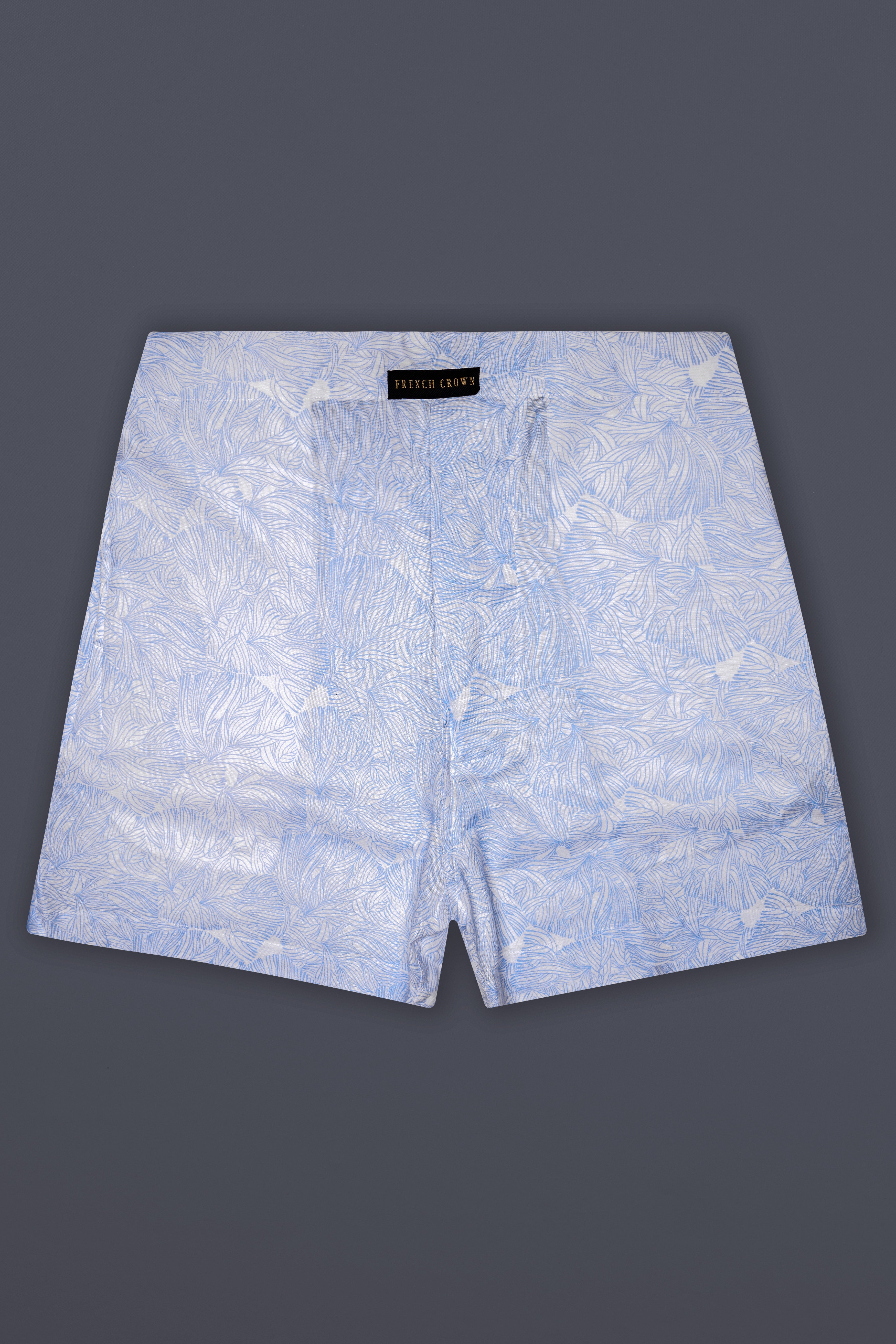 Skylet-Pigeon Post Blue Printed Chambray Premium Cotton Boxer