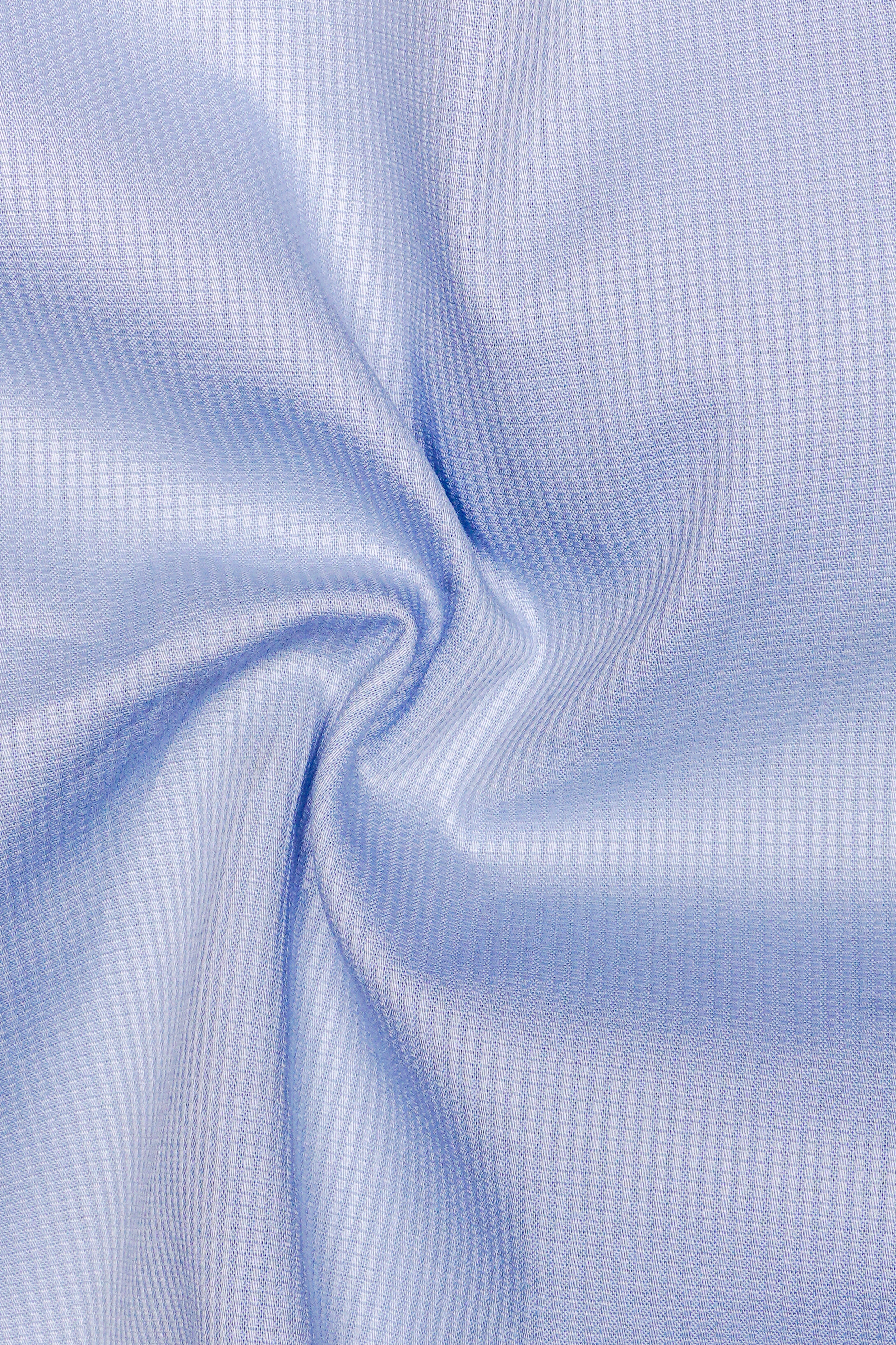 Tranquil-Wistful Blue Dobby Textured Premium Giza Cotton Boxer