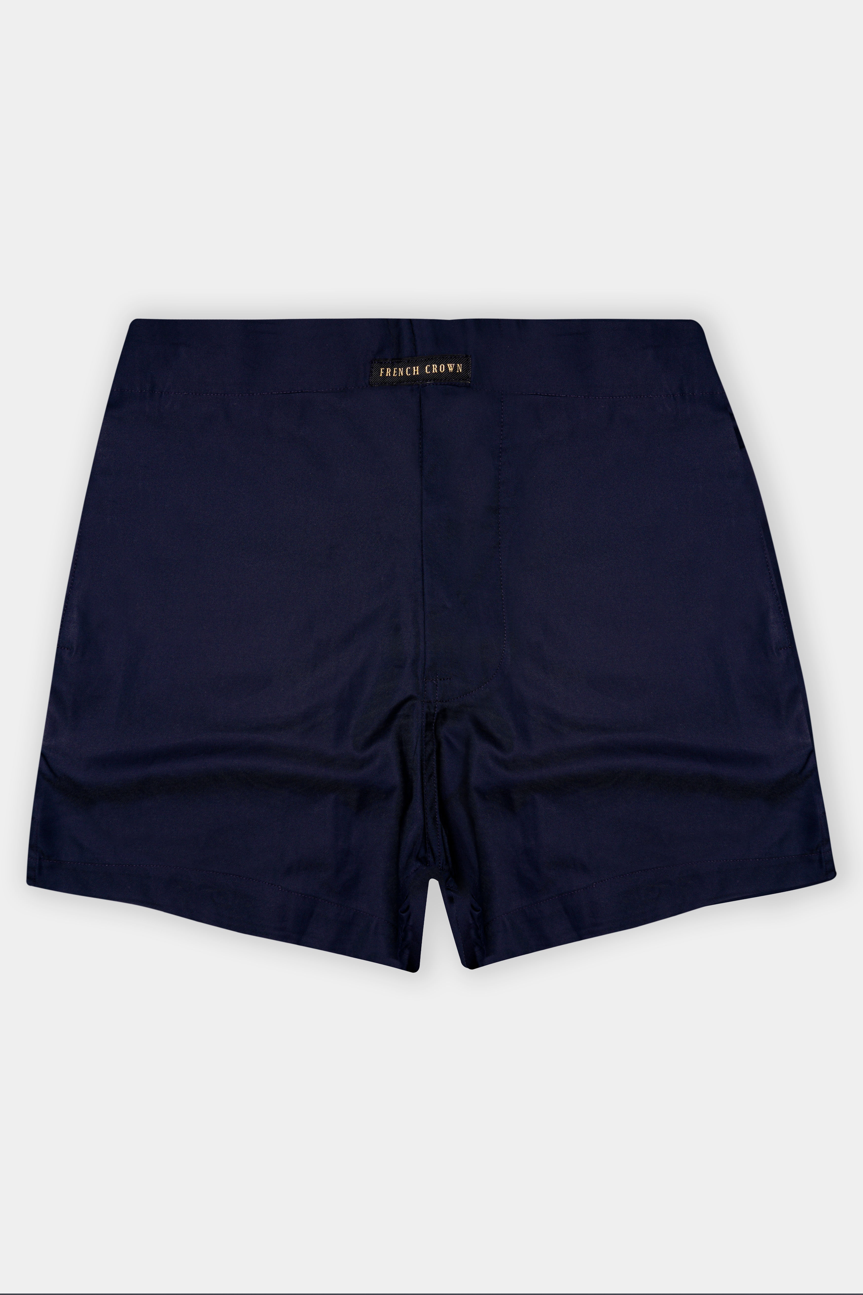 Fierzo-Vulcan Blue Solid Twill Premium Giza Cotton Boxer