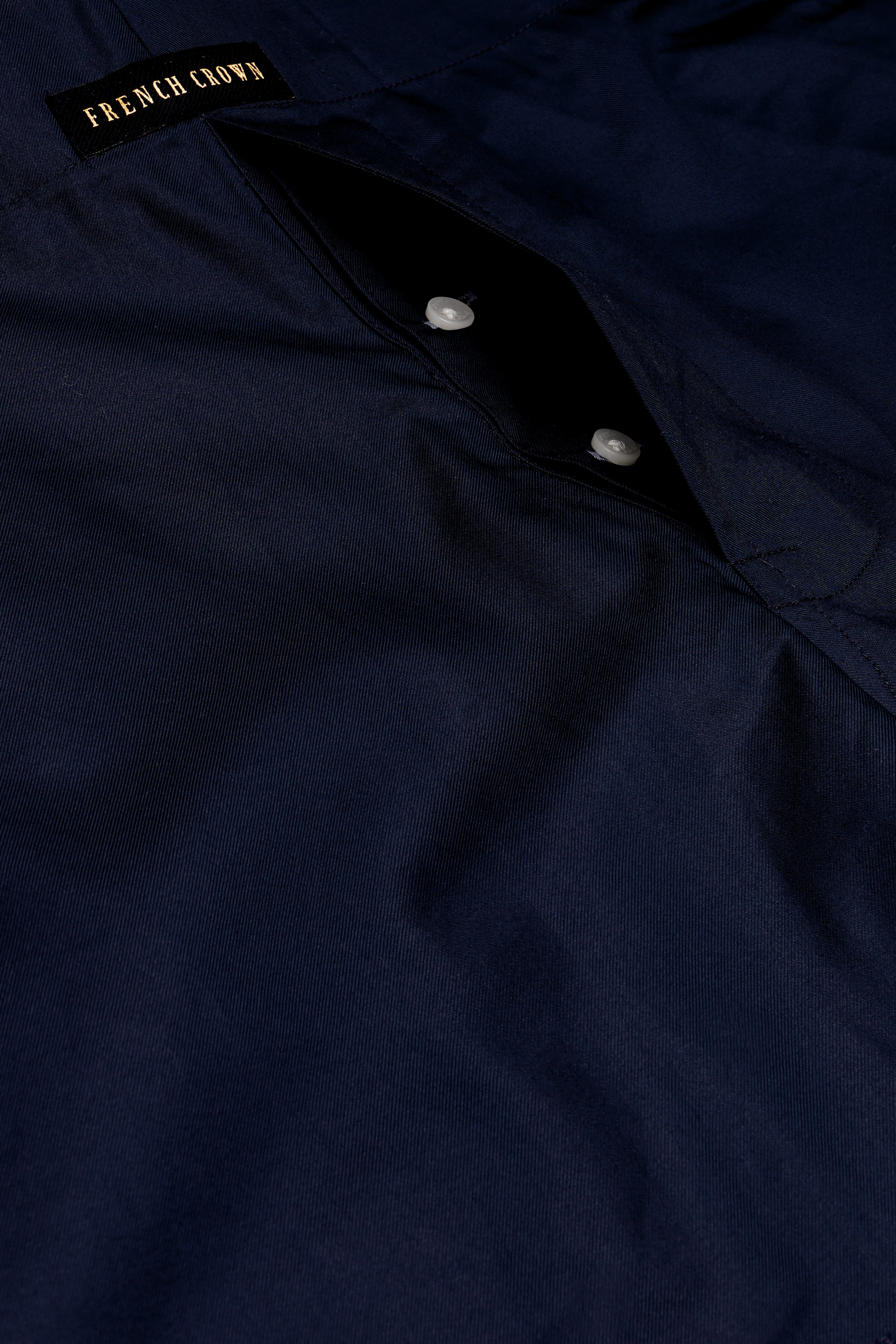 Fierzo-Vulcan Blue Solid Twill Premium Giza Cotton Boxer