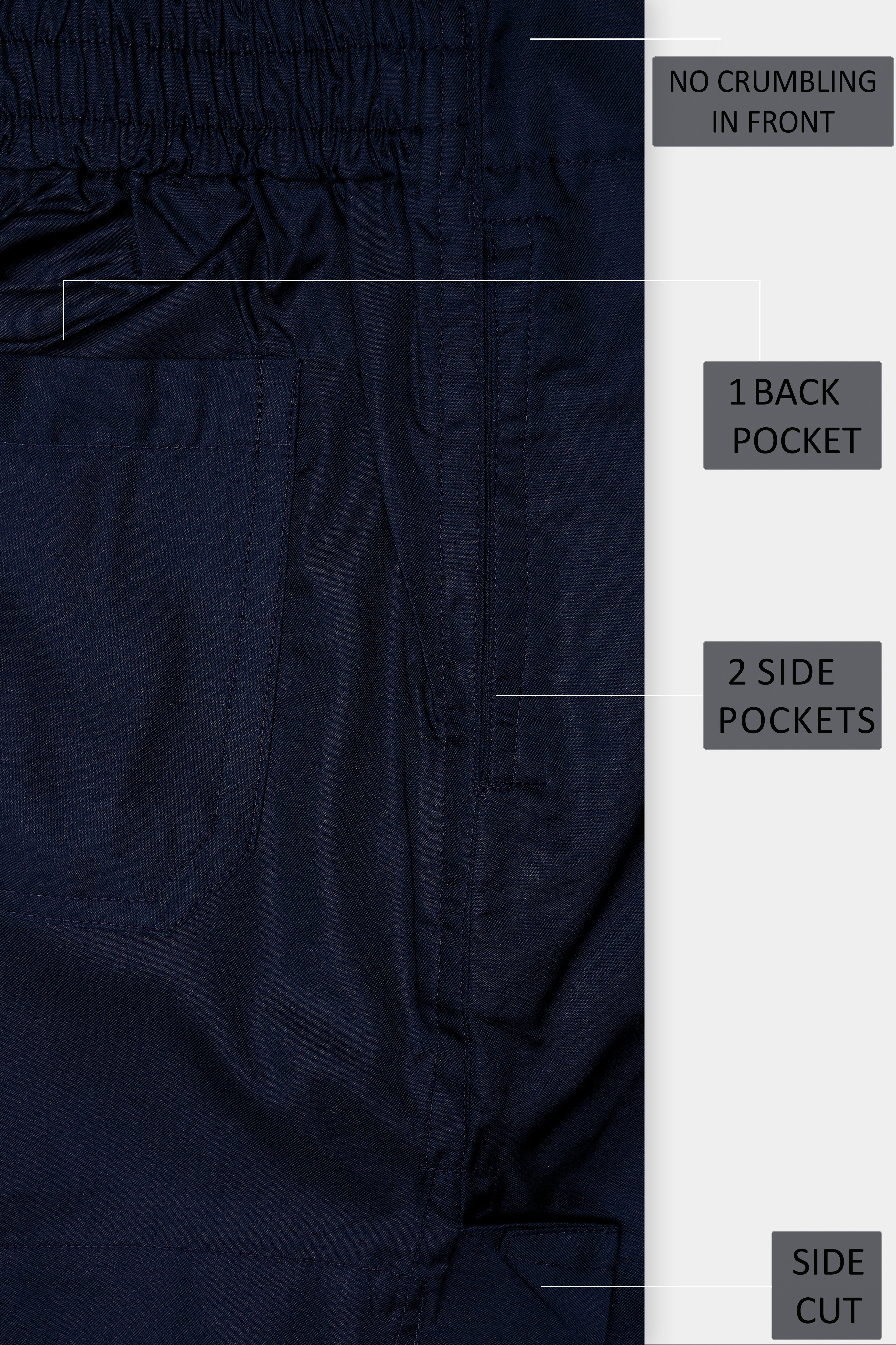 Fierzo-Vulcan Blue Solid Twill Premium Giza Cotton Boxer